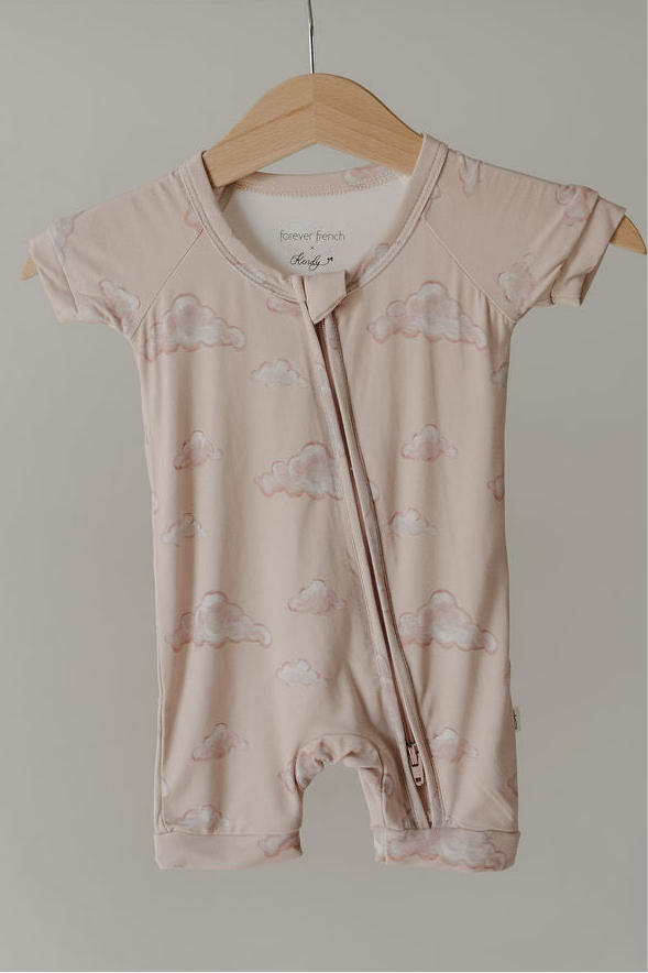 Bamboo Zip Shortie | Ruby