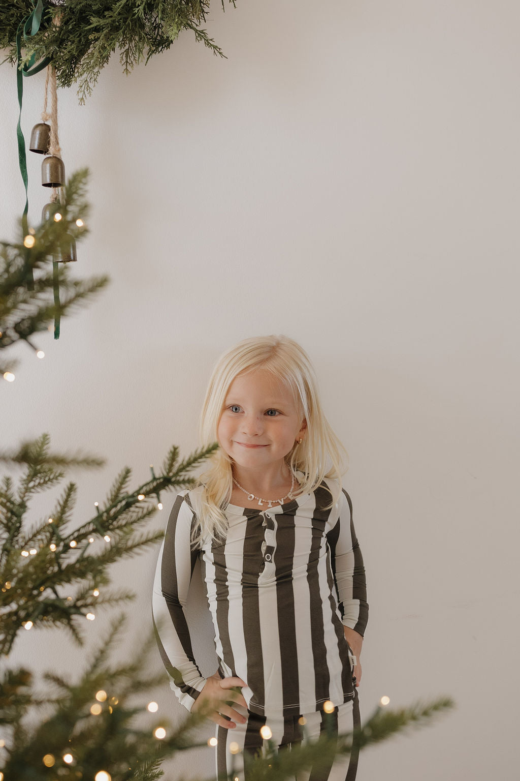 Bamboo Two Piece Pajamas | Fireside Stripe