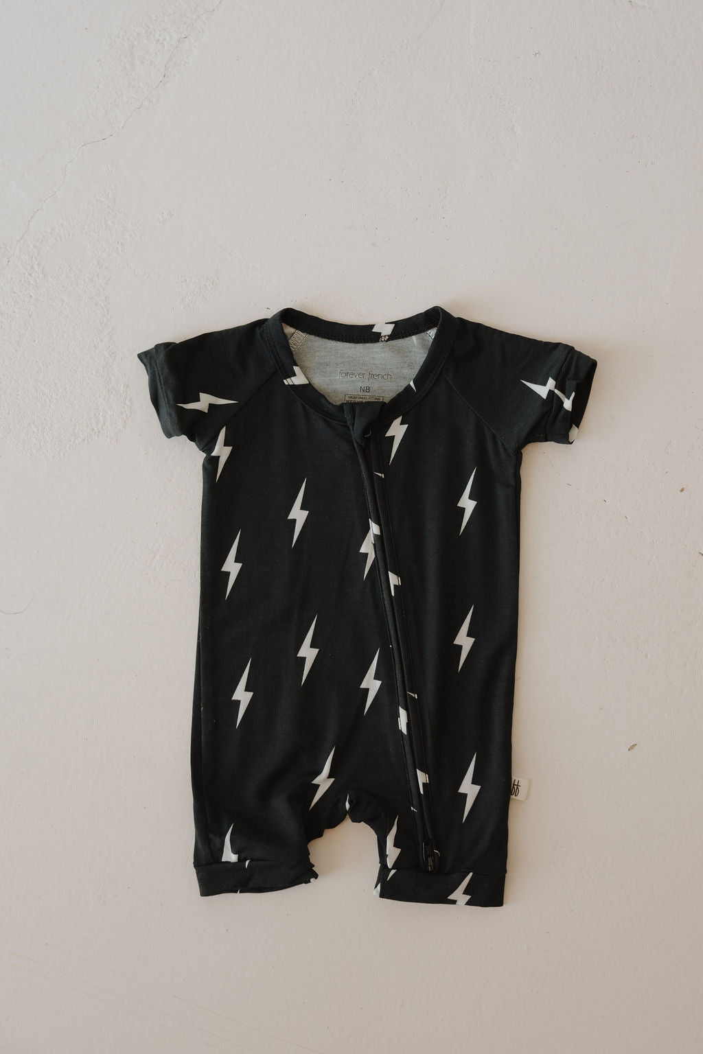 Shortie Bamboo Zip | Midnight Lightning Bolt