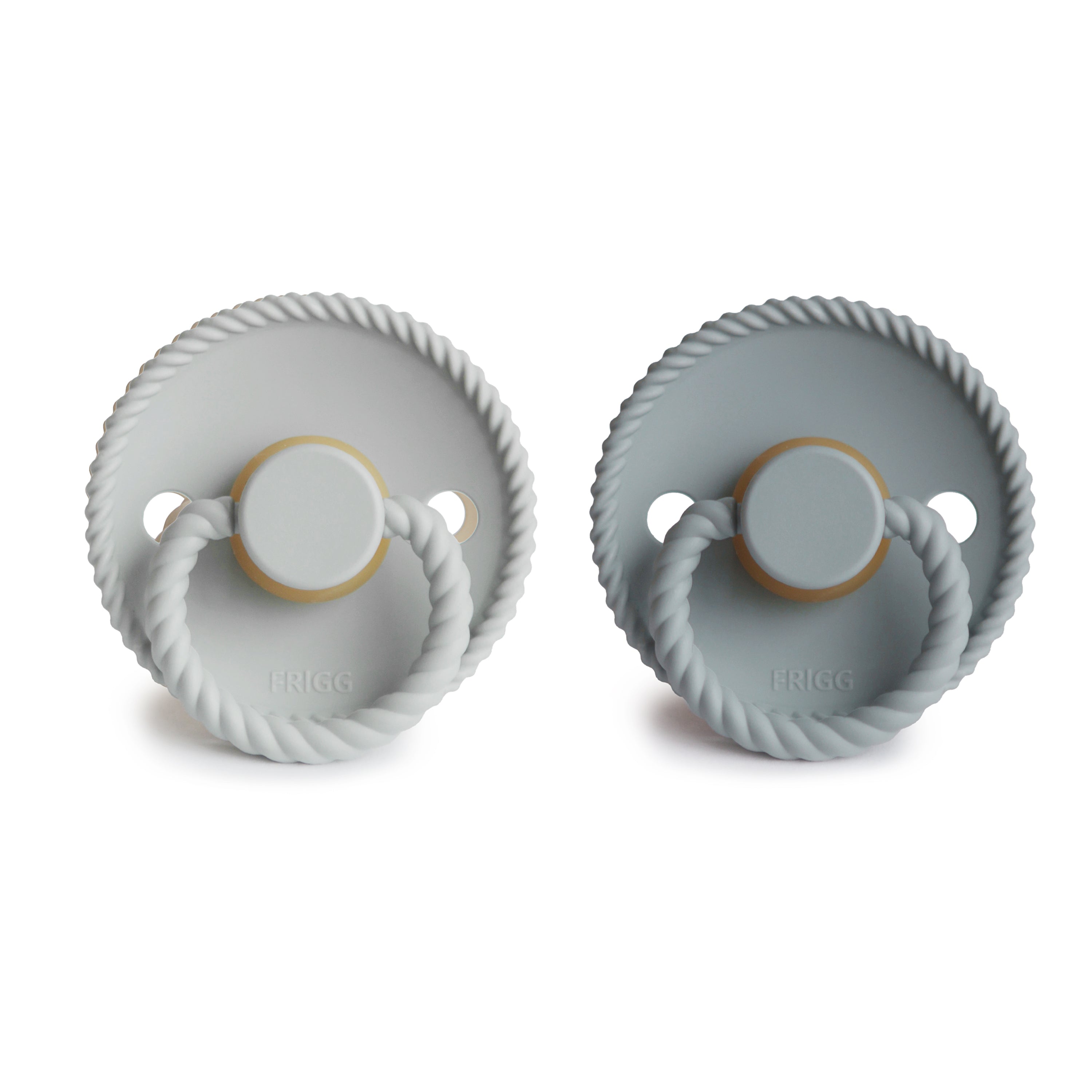 FRIGG Rope Natural Rubber Pacifier 2 - Pack - Tenth & Pine - FRIGG PACIFIERS - 6 - 18 months - Cream/Green Tea