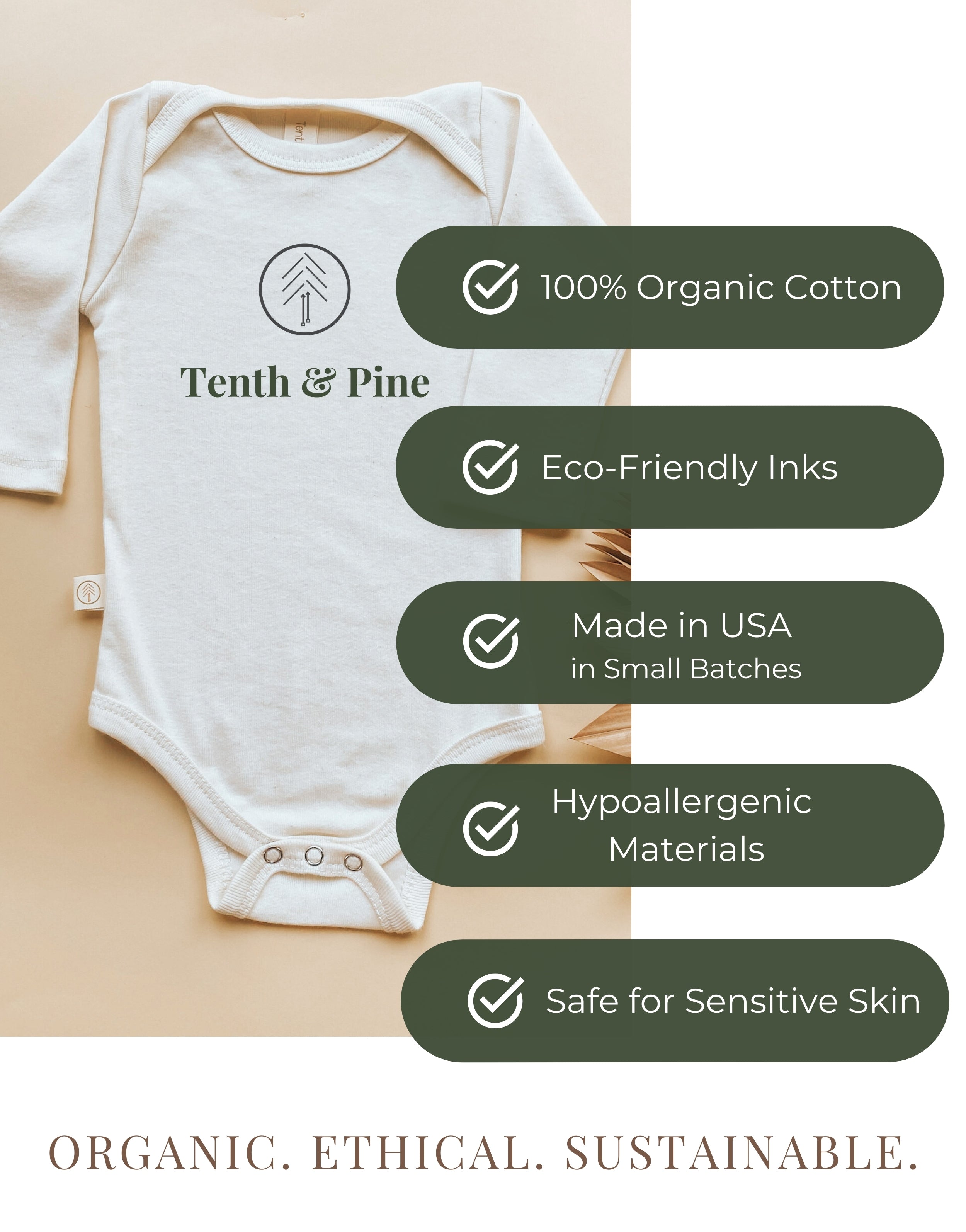 Skeletons Organic Bodysuit Long Sleeve