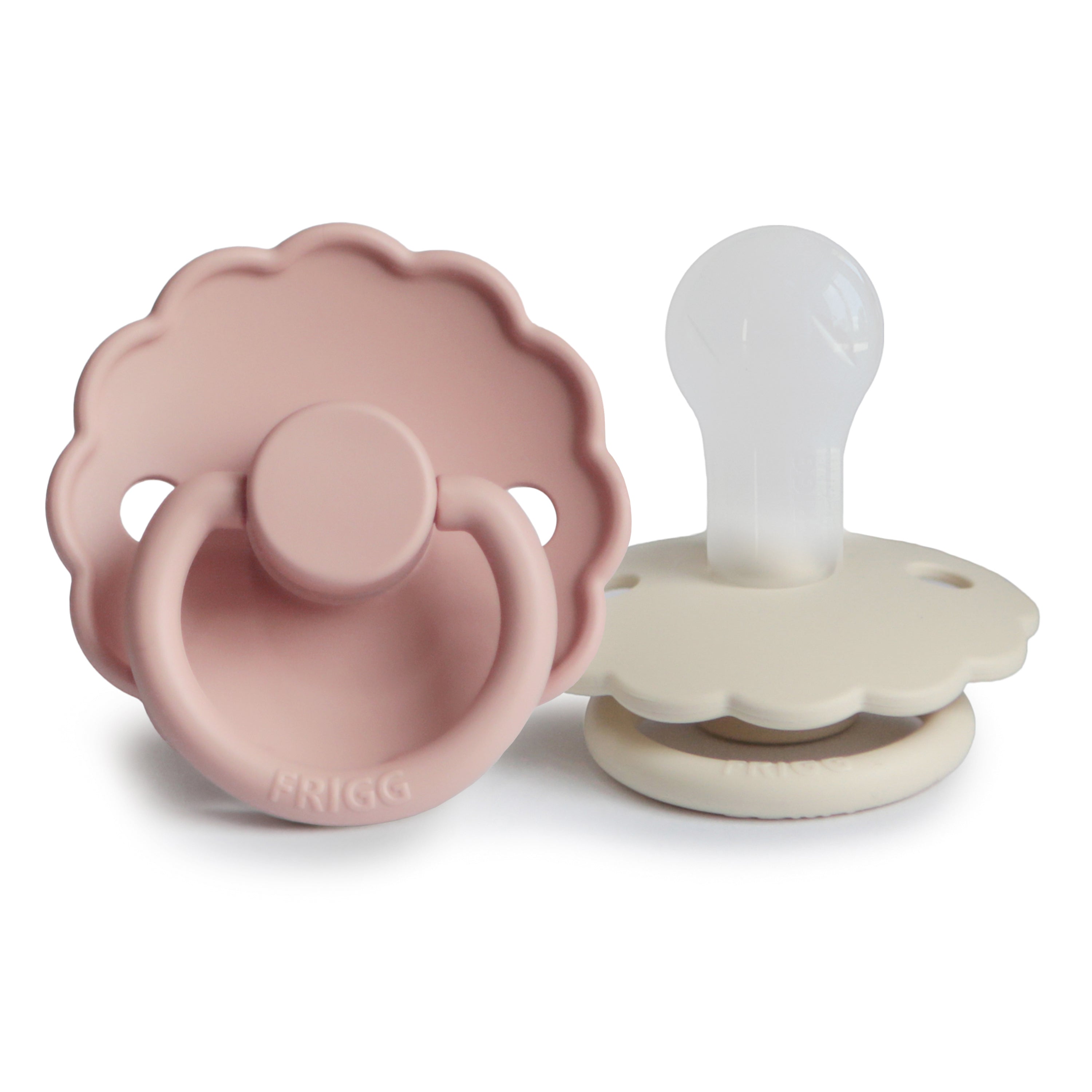 FRIGG Daisy Silicone Pacifier 2 - Pack - Tenth & Pine - FRIGG PACIFIERS - 0 - 6 months - Blush/Cream