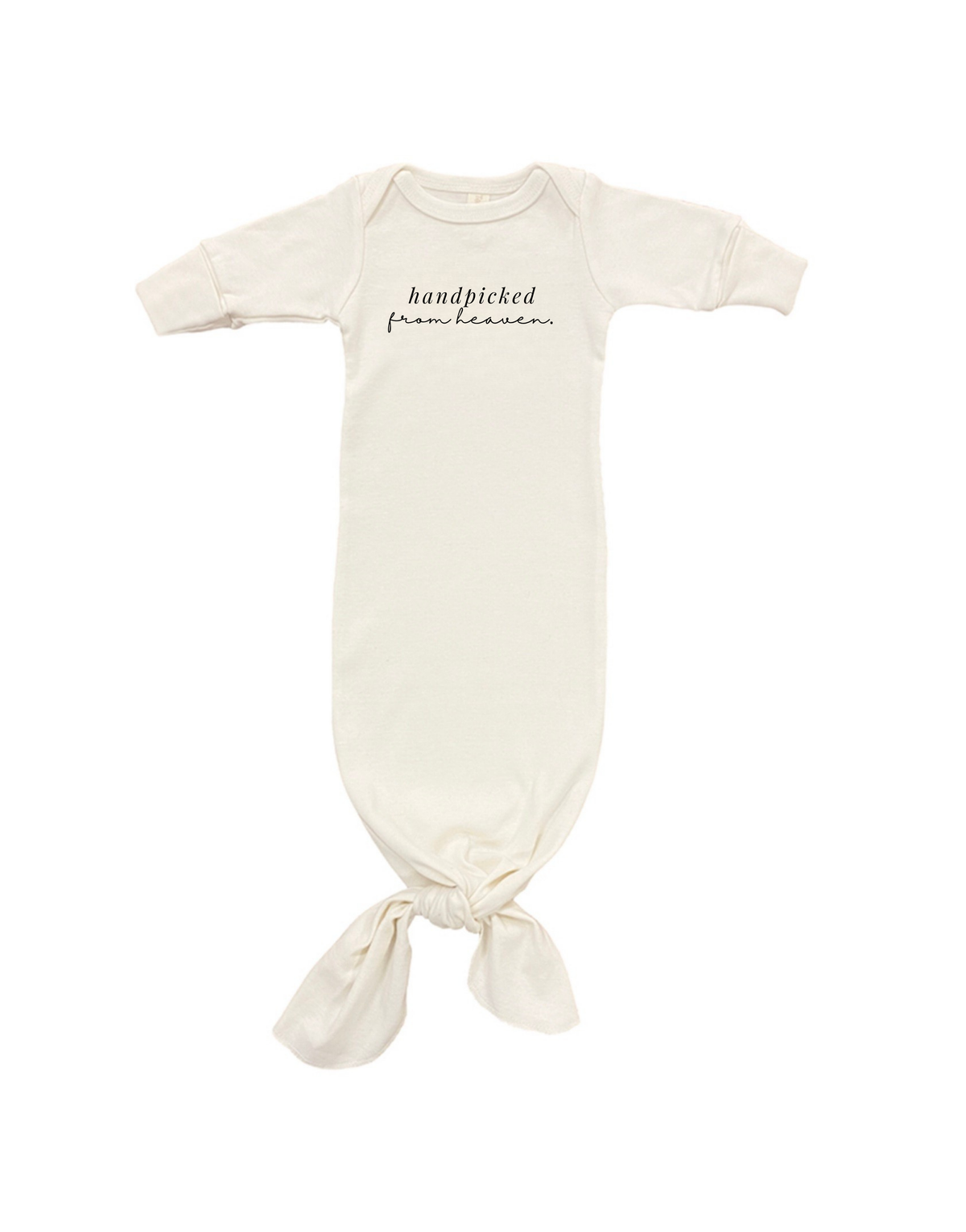 Handpicked from Heaven Organic Newborn Knotted Gown