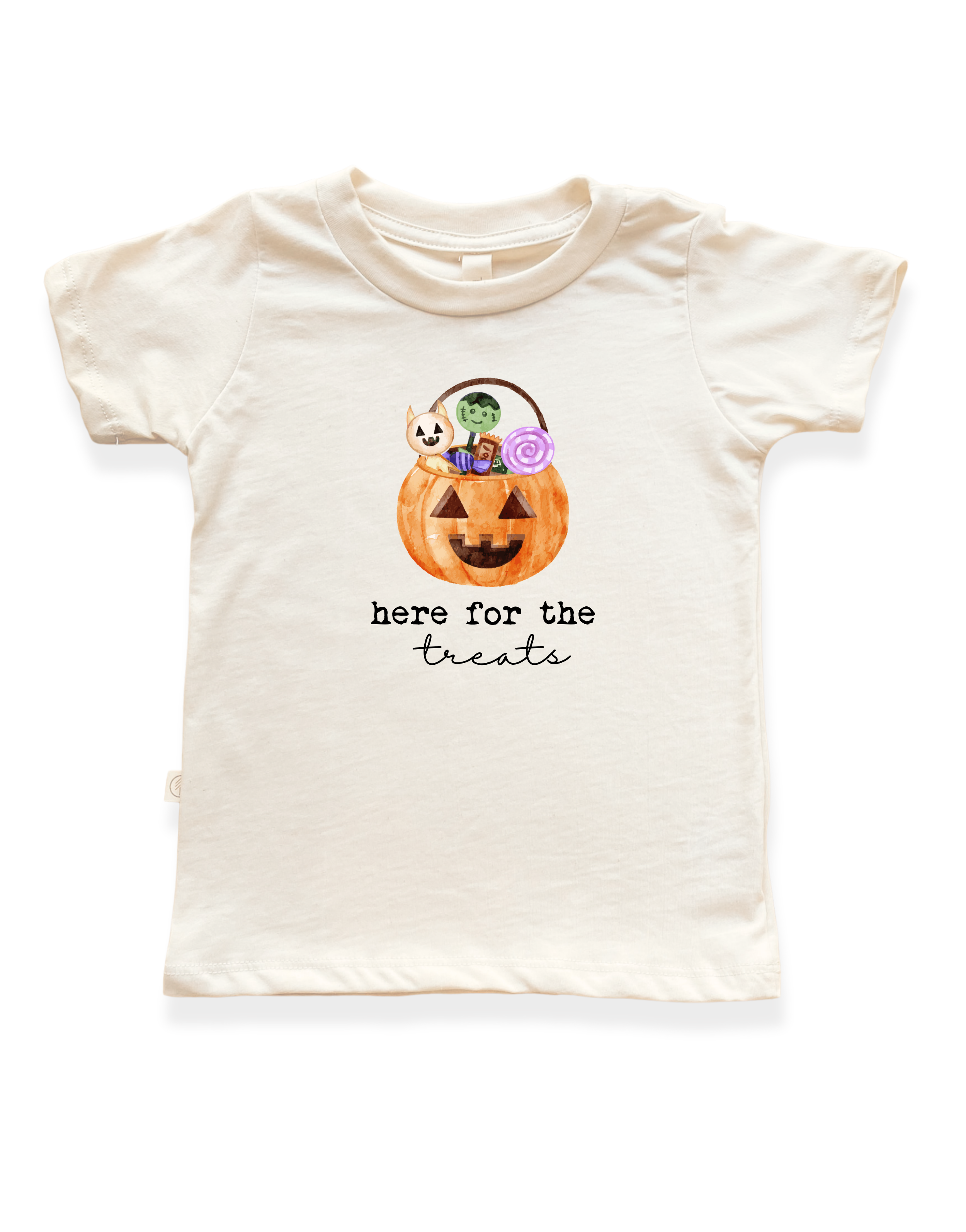 Here For The Treats Organic Kids T-Shirt