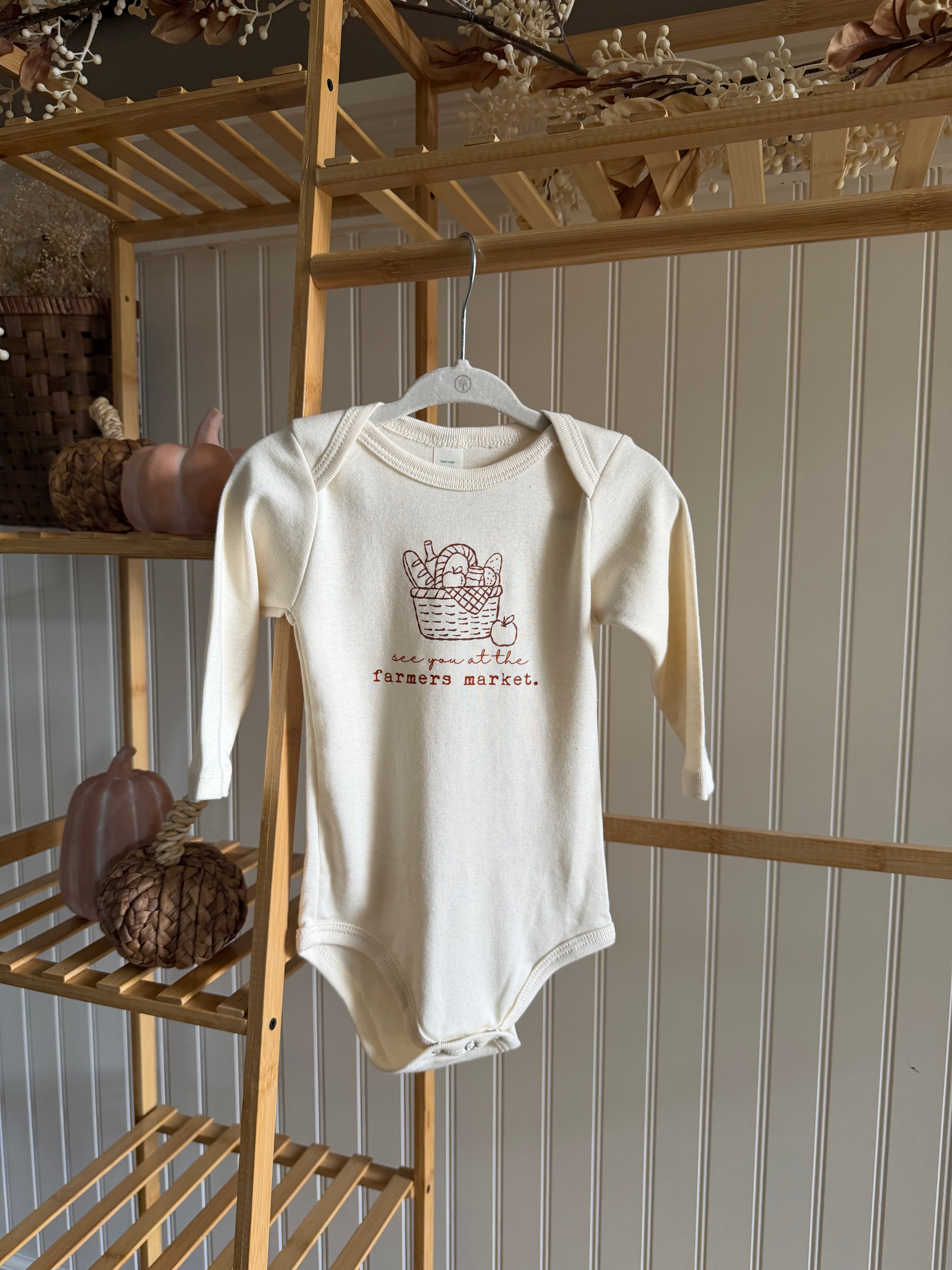 Farmers Market Organic Bodysuit Long Sleeve