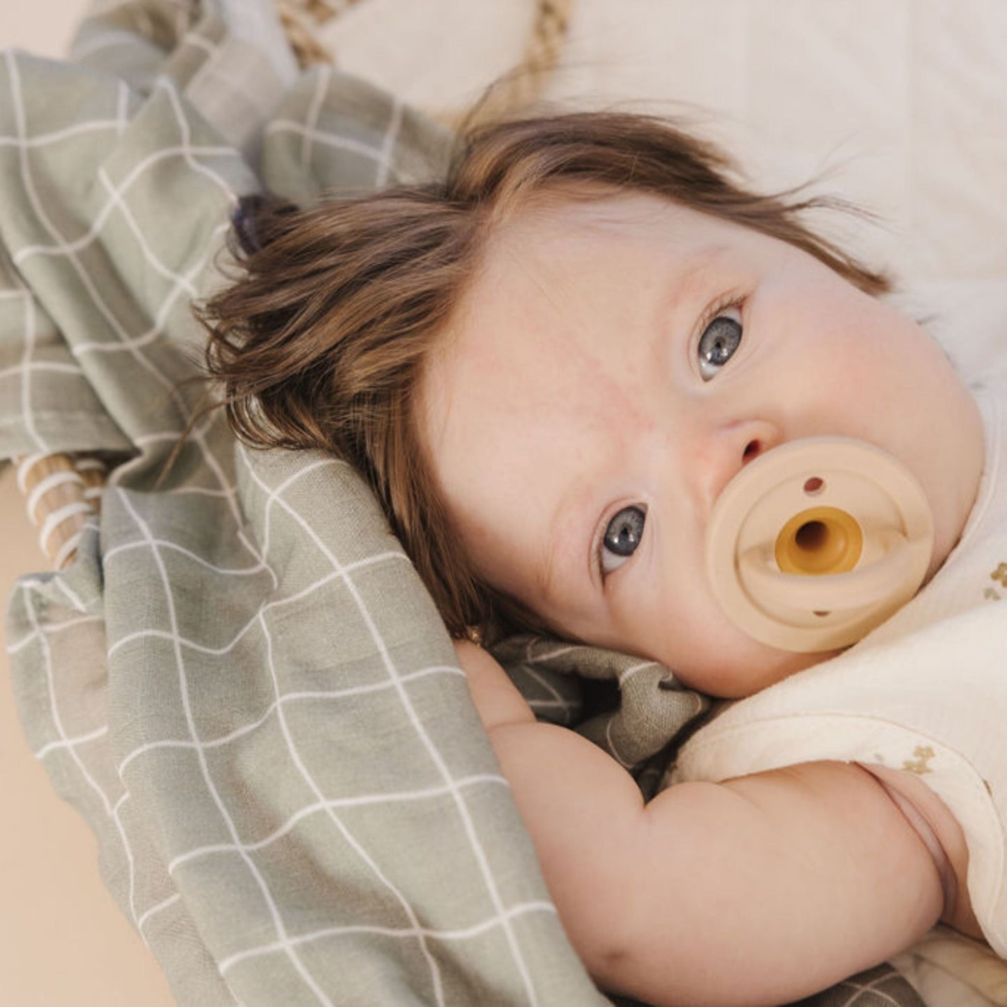 Modern Pacifier | Speckled Almond