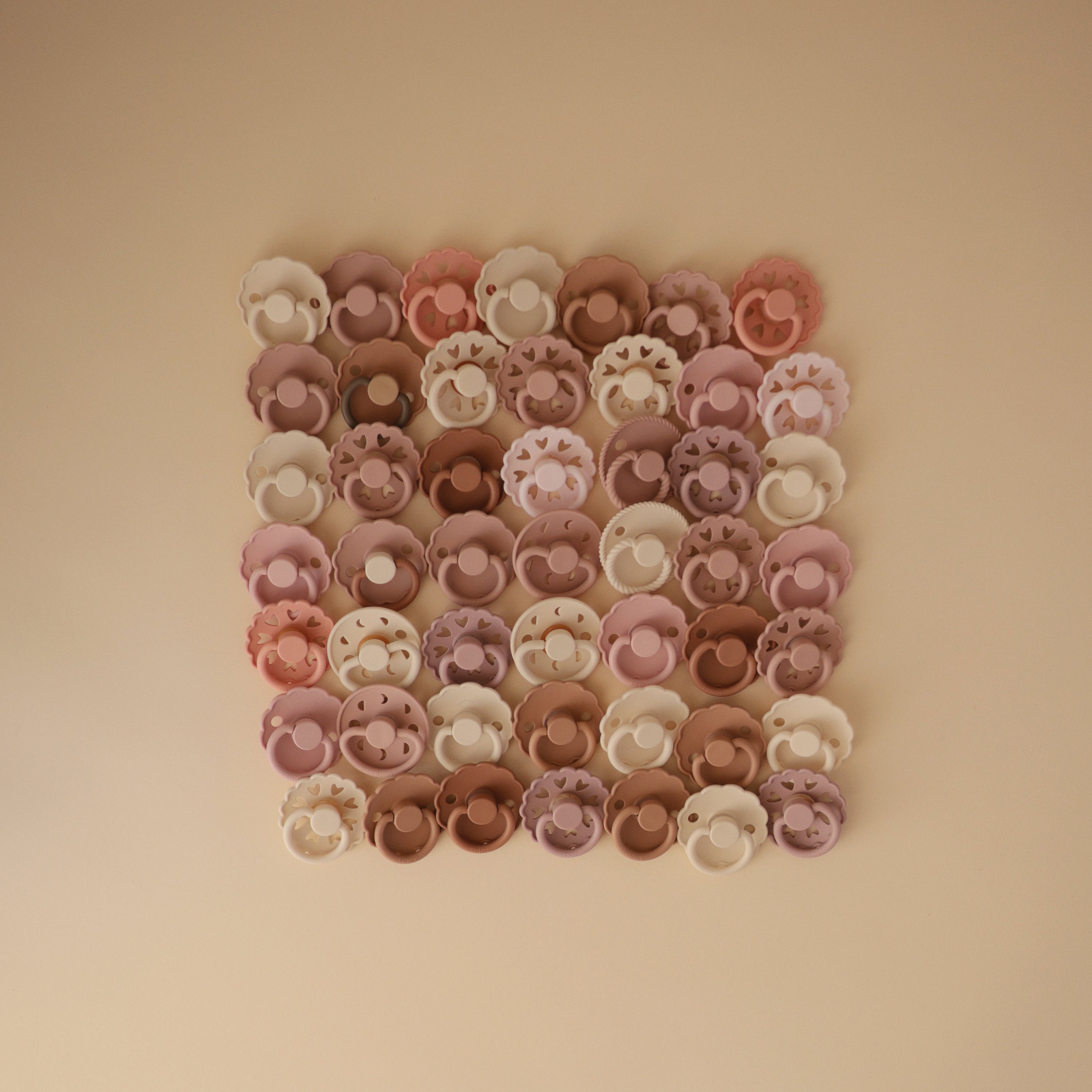 FRIGG Andersen Fairytale Natural Rubber Pacifier 2 - Pack - Tenth & Pine - FRIGG PACIFIERS - 6 - 18 months - Twilight Mauve/Primrose