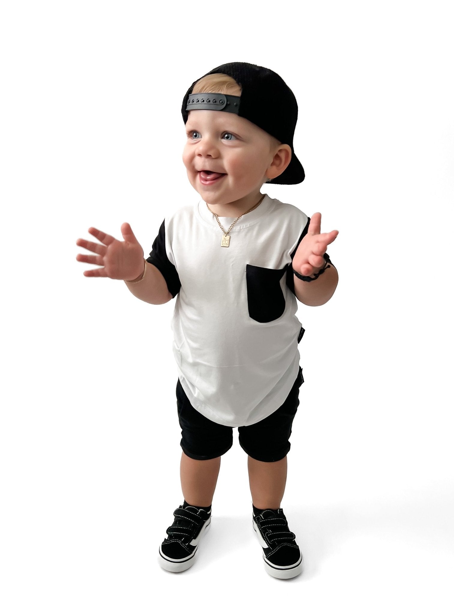 BAMBOO HAREM SHORTS - BLACK - Tenth & Pine - 3 - 6M