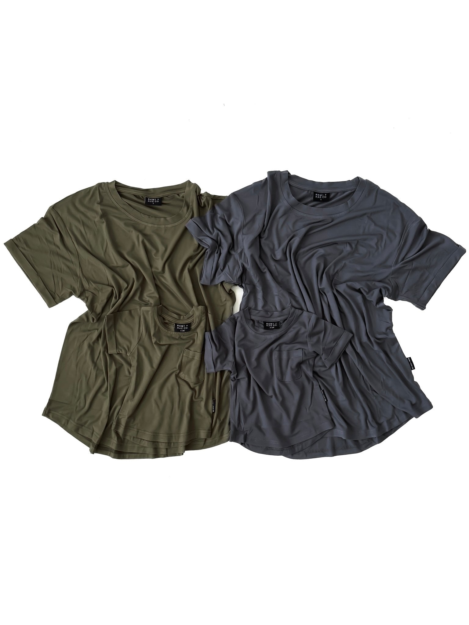 BAMBOO POCKET TEE - PINE - Tenth & Pine - 3 - 6M