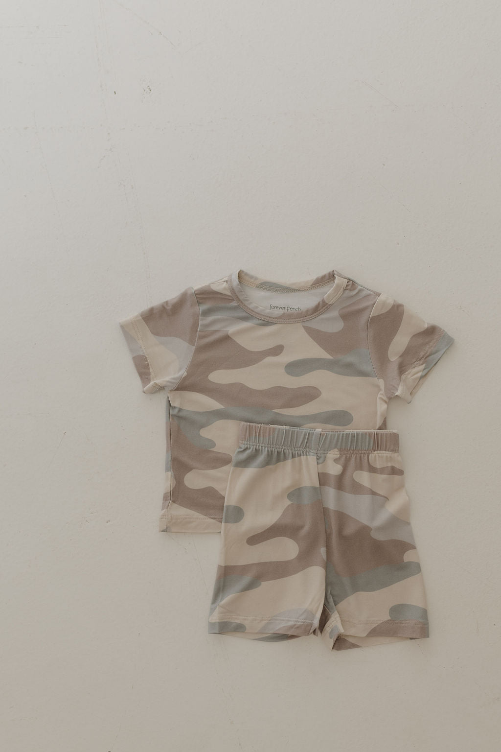 Bamboo Short Set | Camo - Tenth & Pine - Short Set - 0 - 3 Months - forever french baby