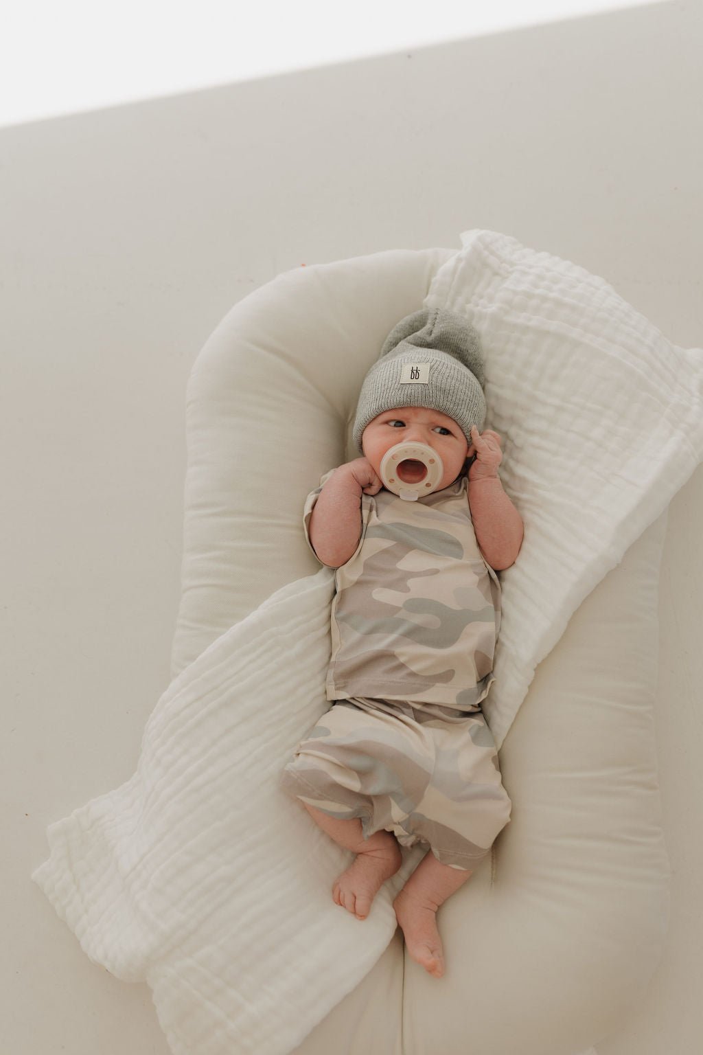 Bamboo Short Set | Camo - Tenth & Pine - Short Set - 0 - 3 Months - forever french baby