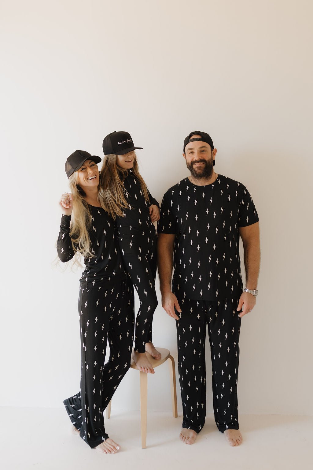 Bamboo Two Piece Pajamas | Midnight Lightning Bolt - Tenth & Pine - Pajamas - 2/3 Years