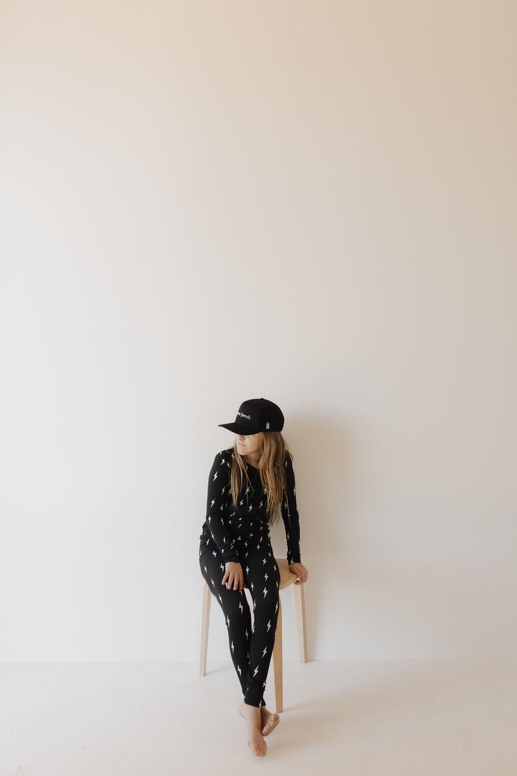 Bamboo Two Piece Pajamas | Midnight Lightning Bolt - Tenth & Pine - Pajamas - 2/3 Years