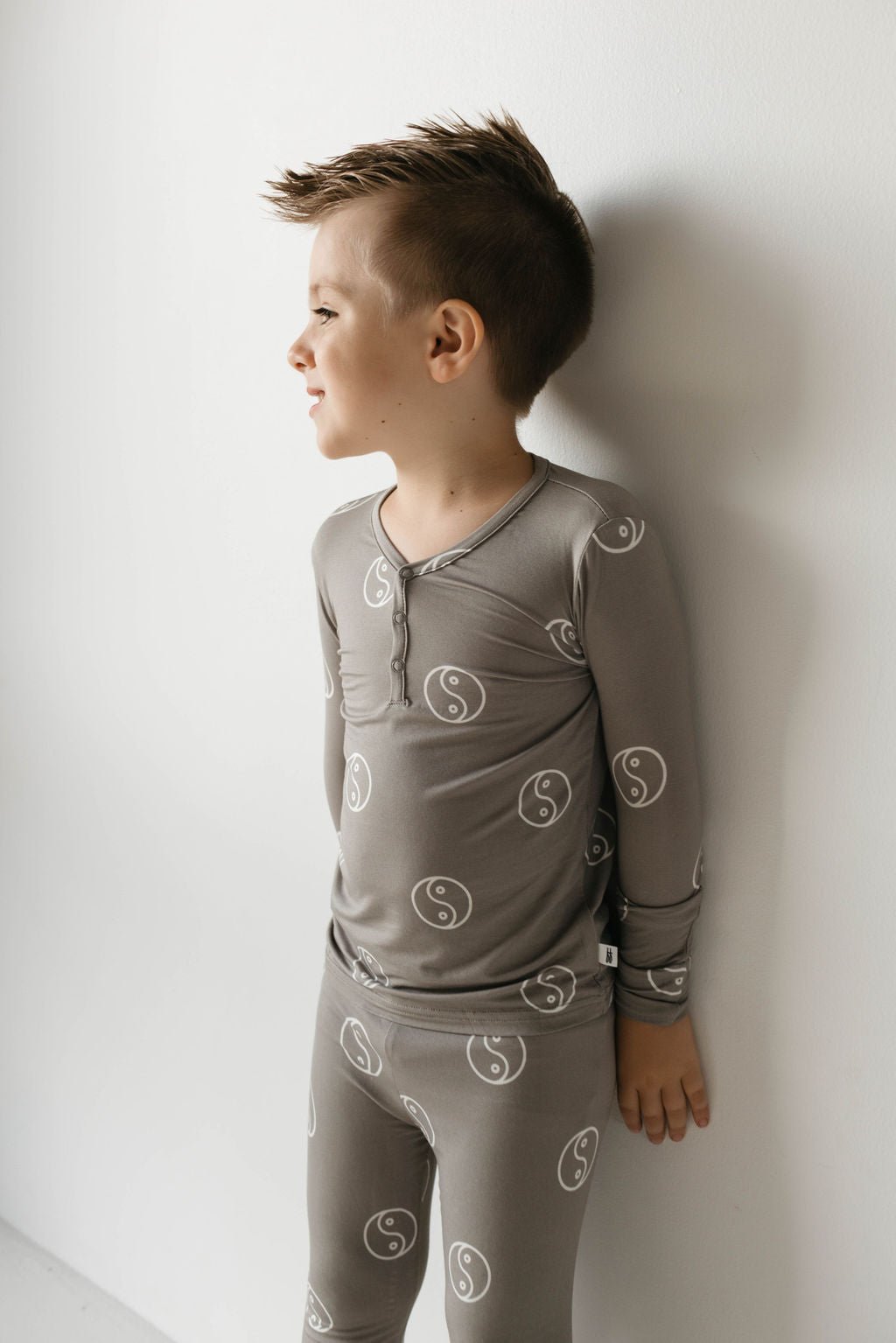 Bamboo Two Piece Pajamas | Sage Yin Yang - Tenth & Pine - Pajamas - 2/3 Years