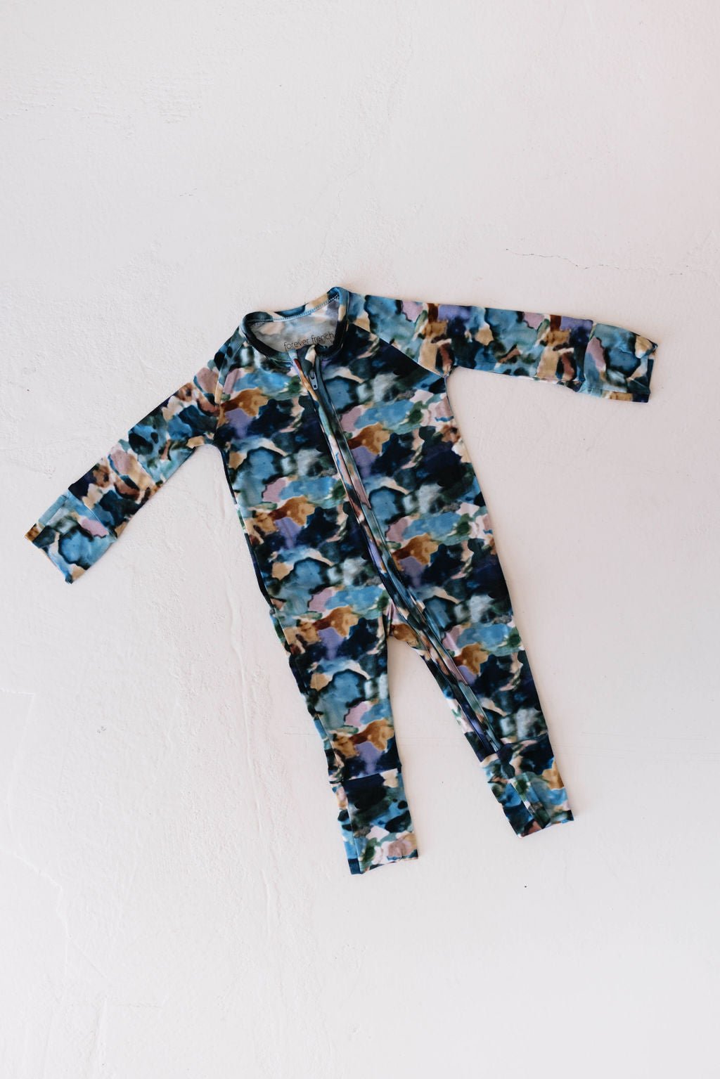 Bamboo Zip Pajamas | Charli Print - Tenth & Pine - Newborn