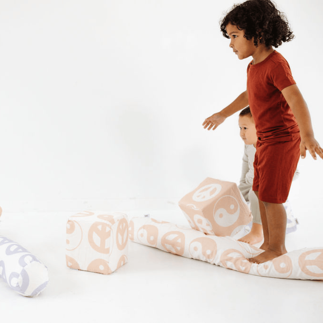Beige Yin Yang Play Cube - Tenth & Pine - Play Cube -