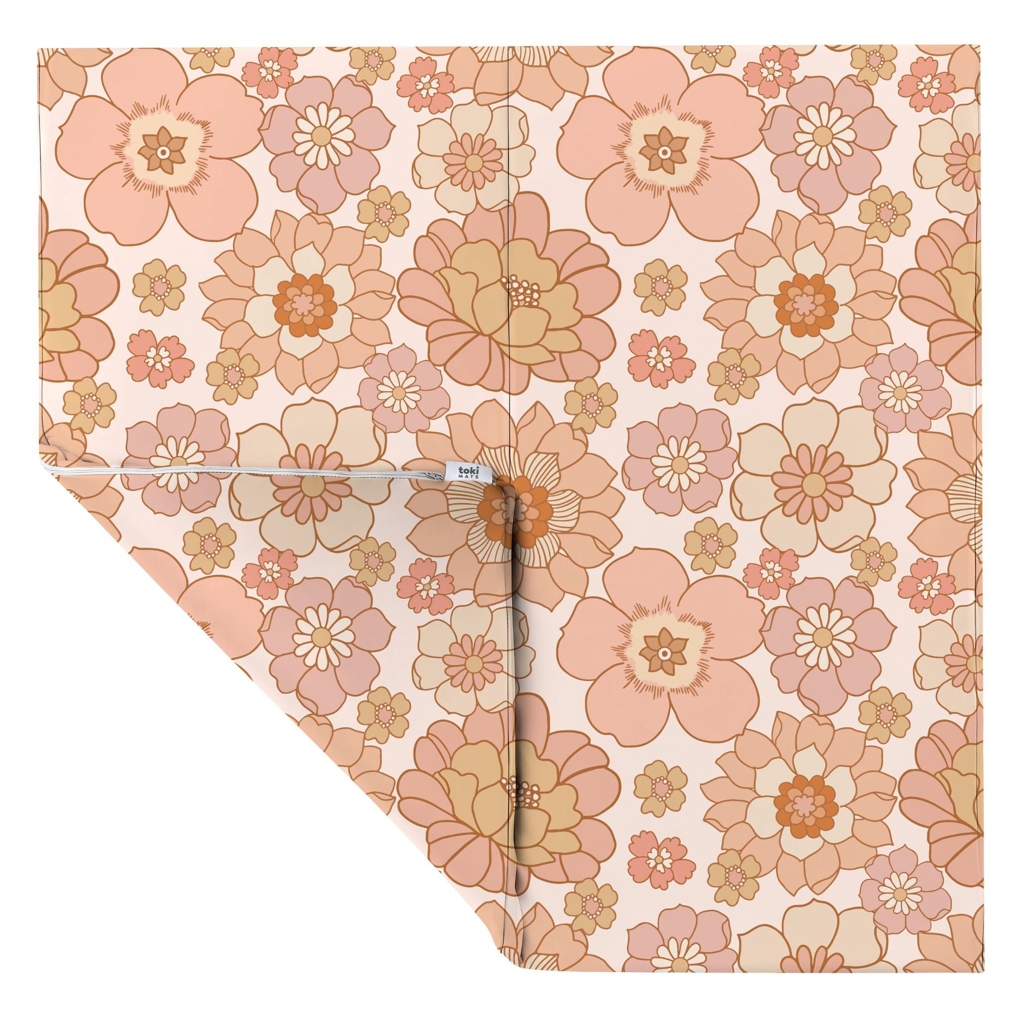 Blooms Vegan Leather Mat - Tenth & Pine - Vegan Leather Padded Mat - Standard