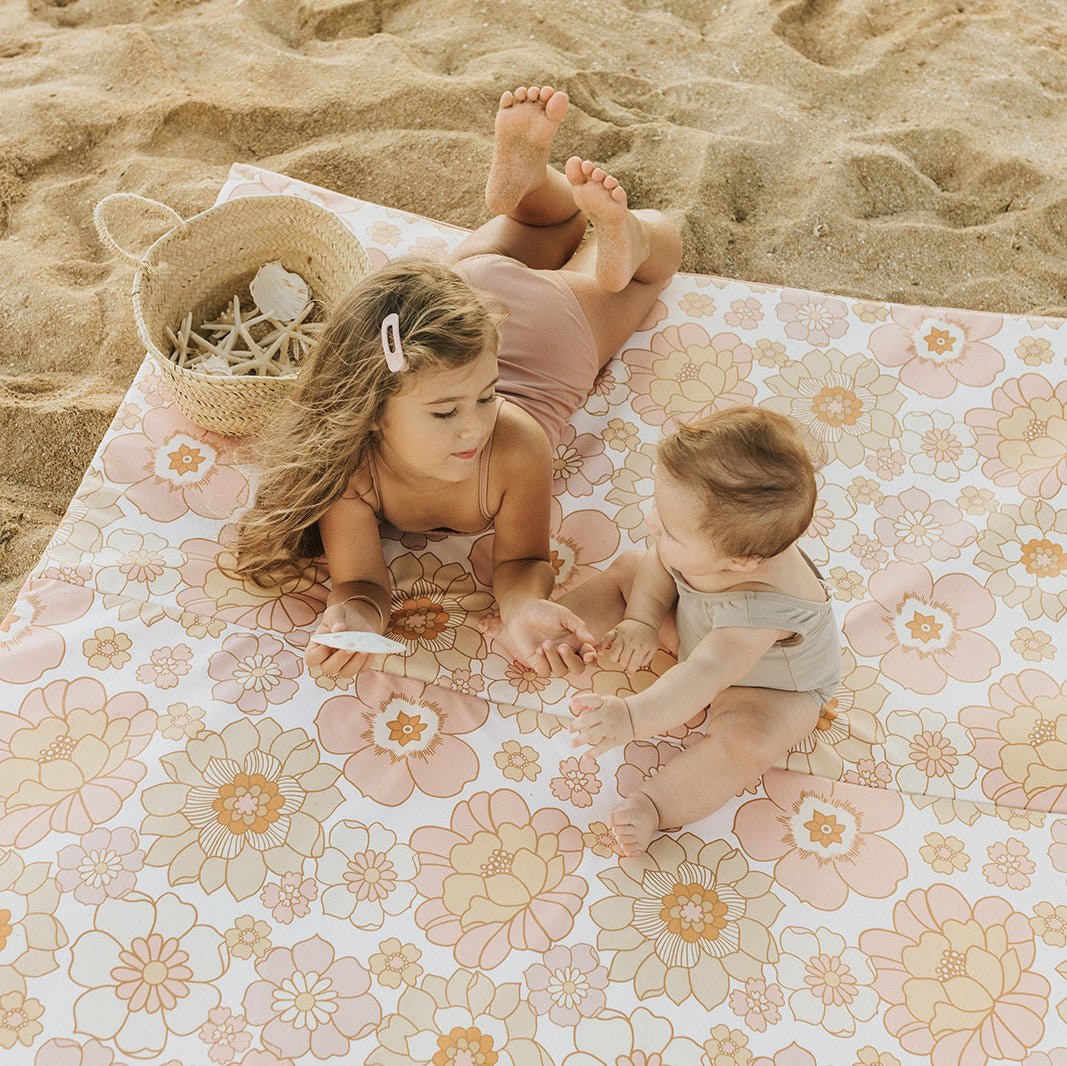 Blooms Vegan Leather Mat - Tenth & Pine - Vegan Leather Padded Mat - Mega