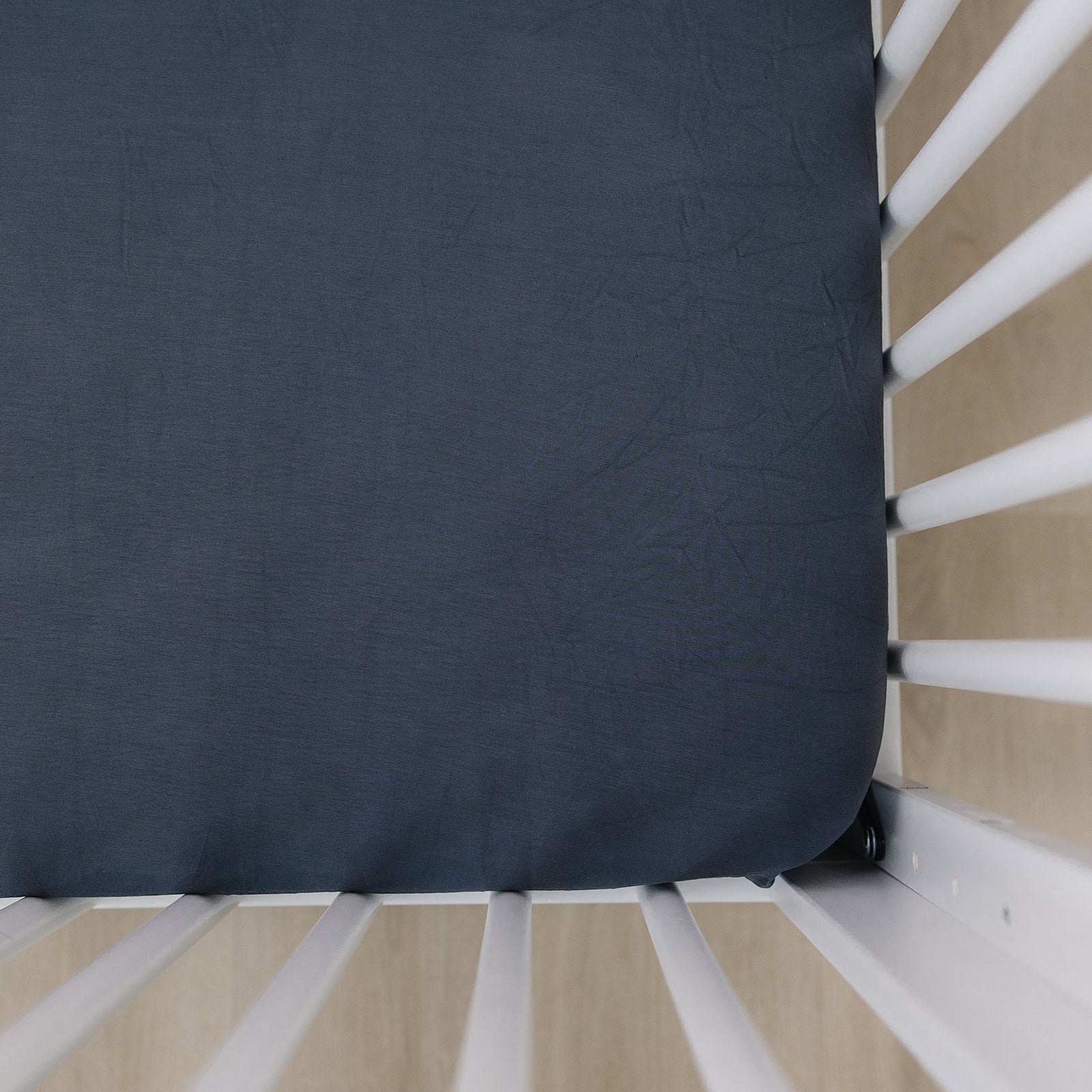 Charcoal Bamboo Stretch Crib Sheet - Tenth & Pine -