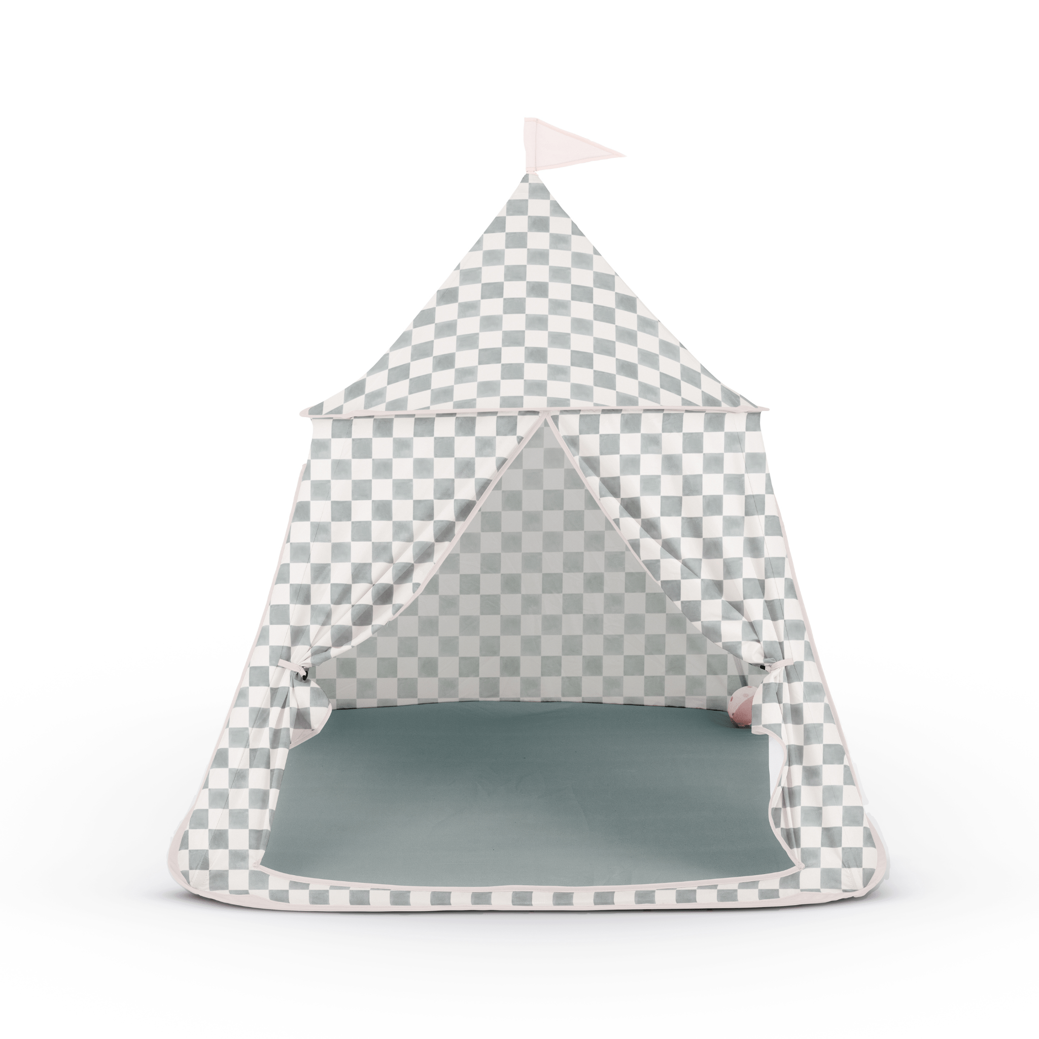 Checker Matcha Play Tent - Tenth & Pine - Play Tent -