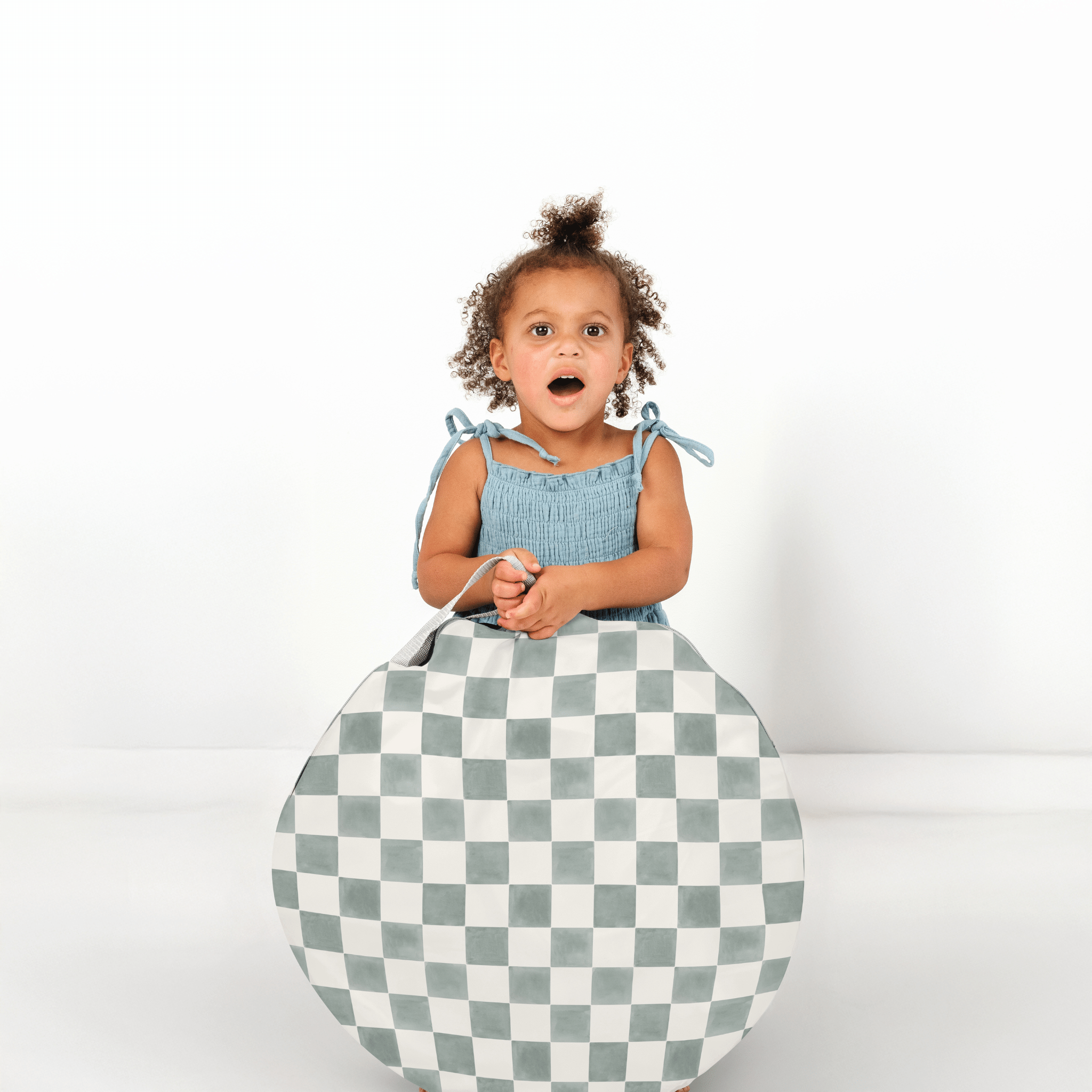 Checker Matcha Play Tent - Tenth & Pine - Play Tent -