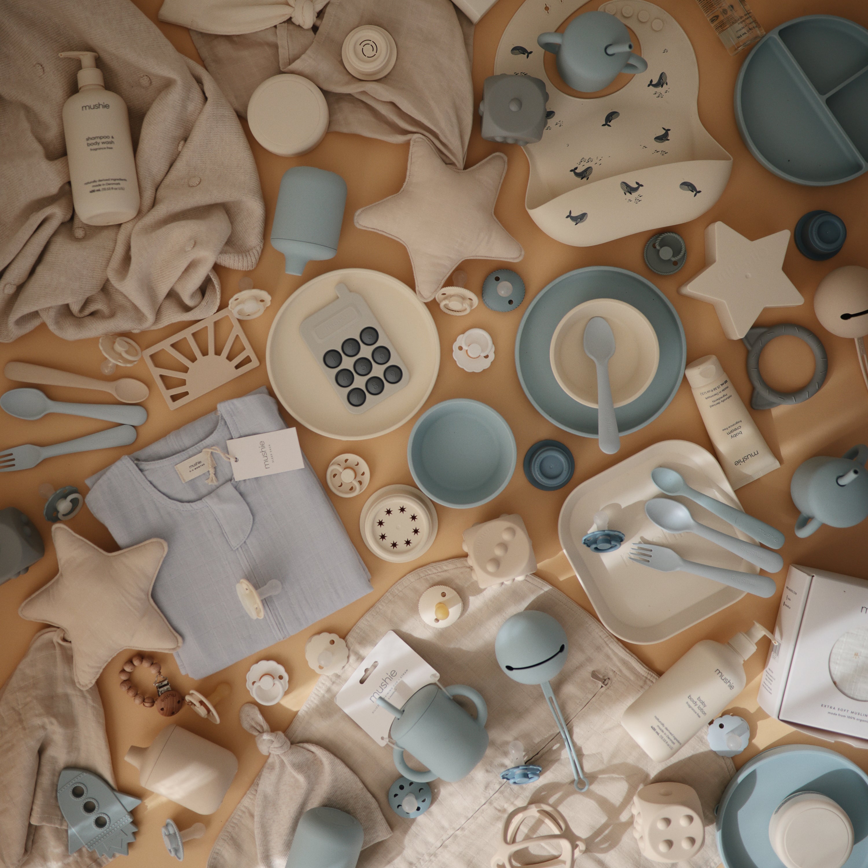 FRIGG Moon Silicone Pacifier 2 - Pack - Tenth & Pine - FRIGG PACIFIERS - 6 - 18 months - Soft Lilac/Daffodil