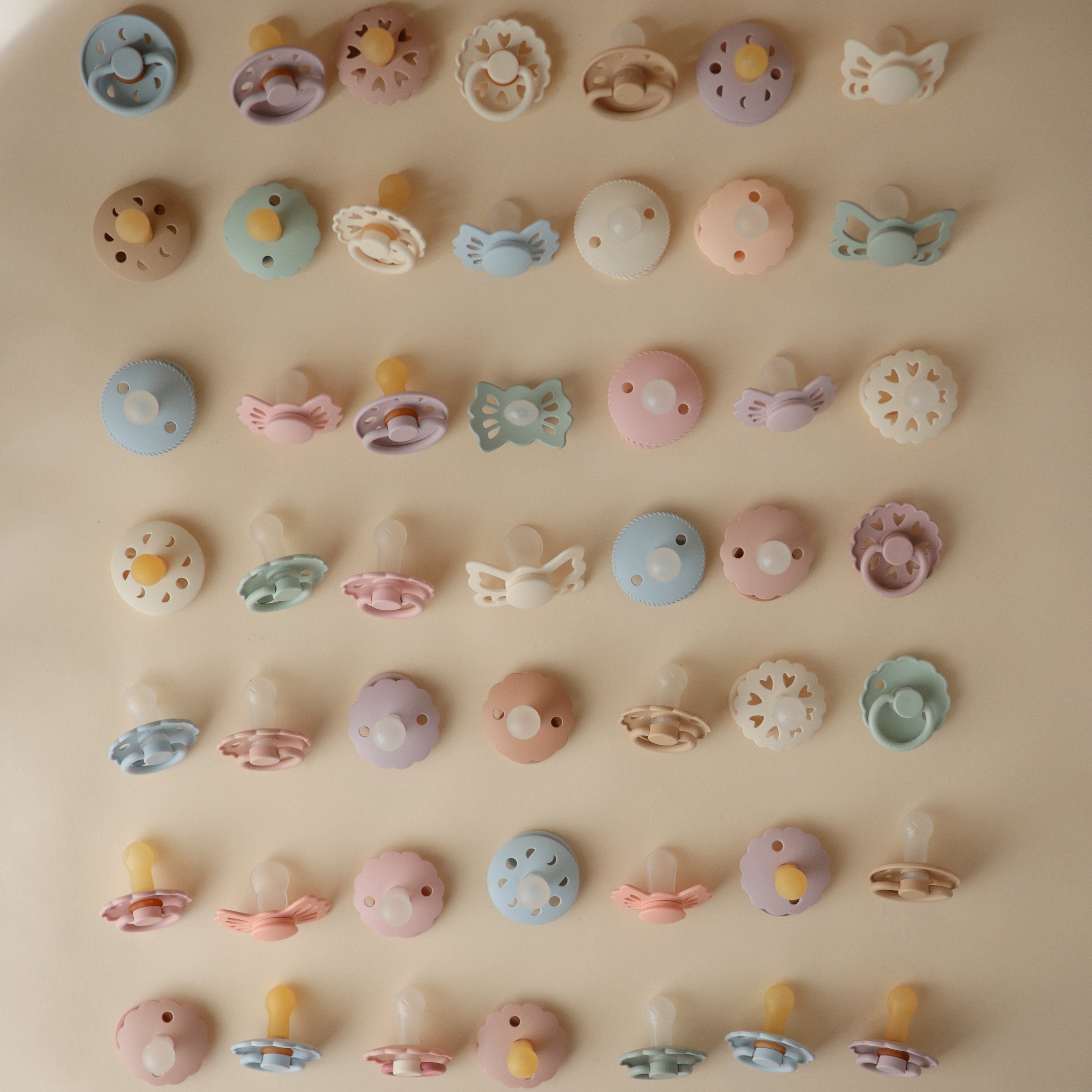 FRIGG Moon Silicone Pacifier 2 - Pack - Tenth & Pine - FRIGG PACIFIERS - 6 - 18 months - Soft Lilac/Daffodil