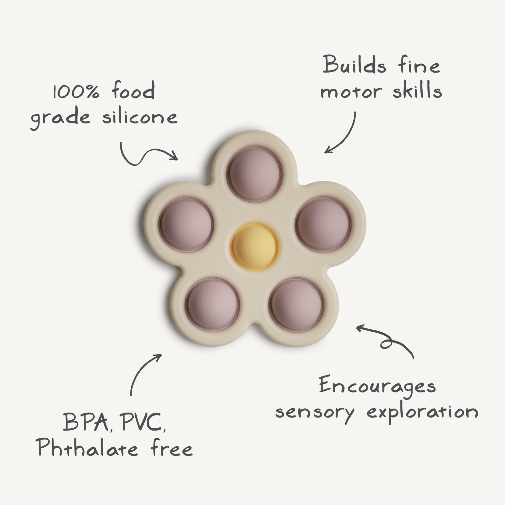 Flower Press Toy - Tenth & Pine - Press Toy - Dried Thyme/Natural/Shifting Sand
