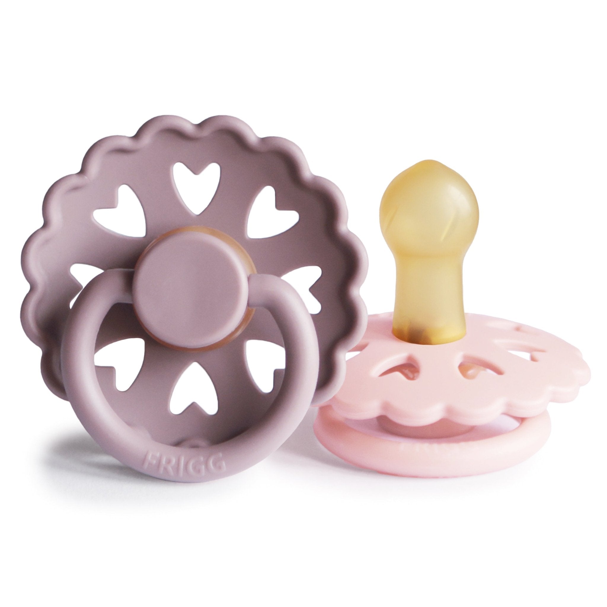 FRIGG Andersen Fairytale Natural Rubber Pacifier 2 - Pack - Tenth & Pine - FRIGG PACIFIERS - 0 - 6 months - Twilight Mauve/Primrose