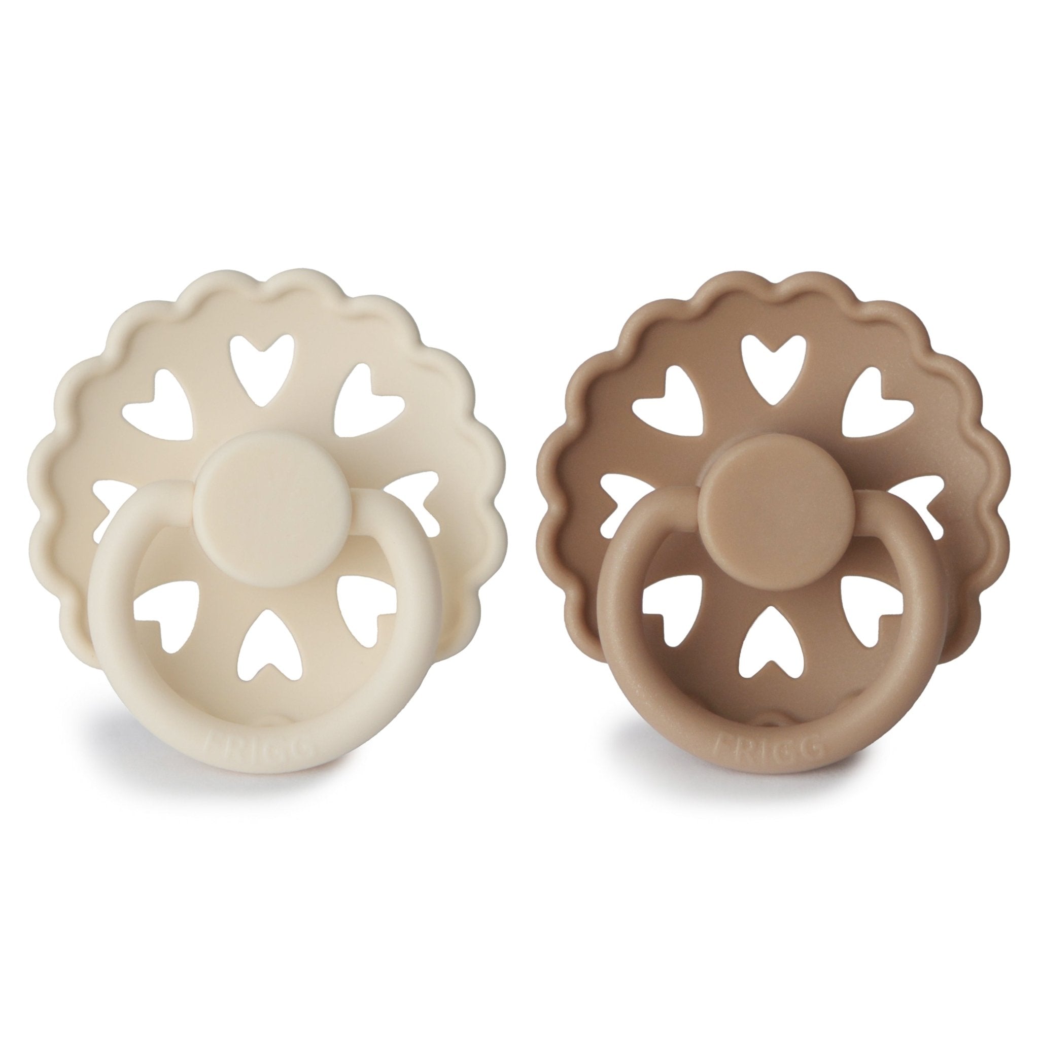 FRIGG Andersen Fairytale Silicone Pacifier 2 - Pack - Tenth & Pine - FRIGG PACIFIERS - 6 - 18 months - Cream/Silky Satin