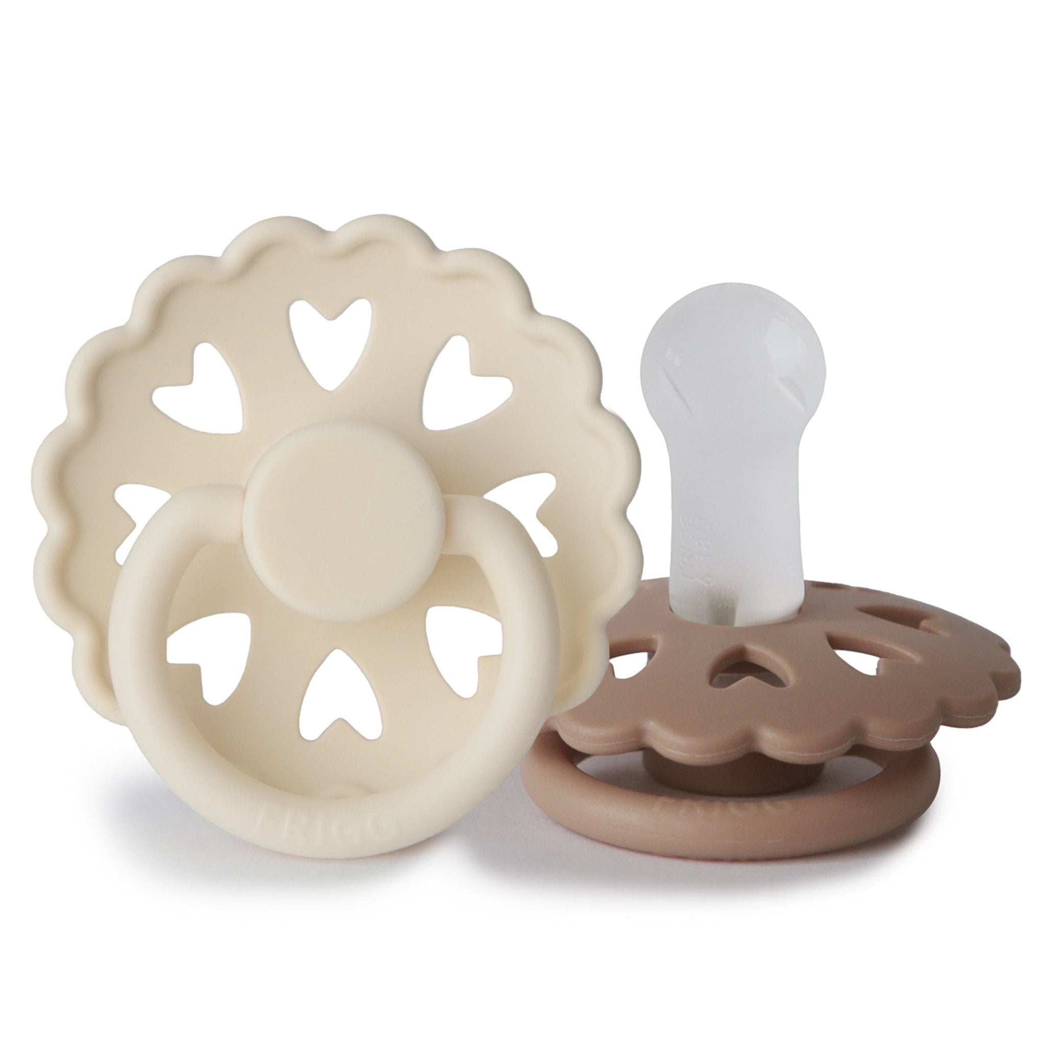 FRIGG Andersen Fairytale Silicone Pacifier 2 - Pack - Tenth & Pine - FRIGG PACIFIERS - 6 - 18 months - Cream/Silky Satin