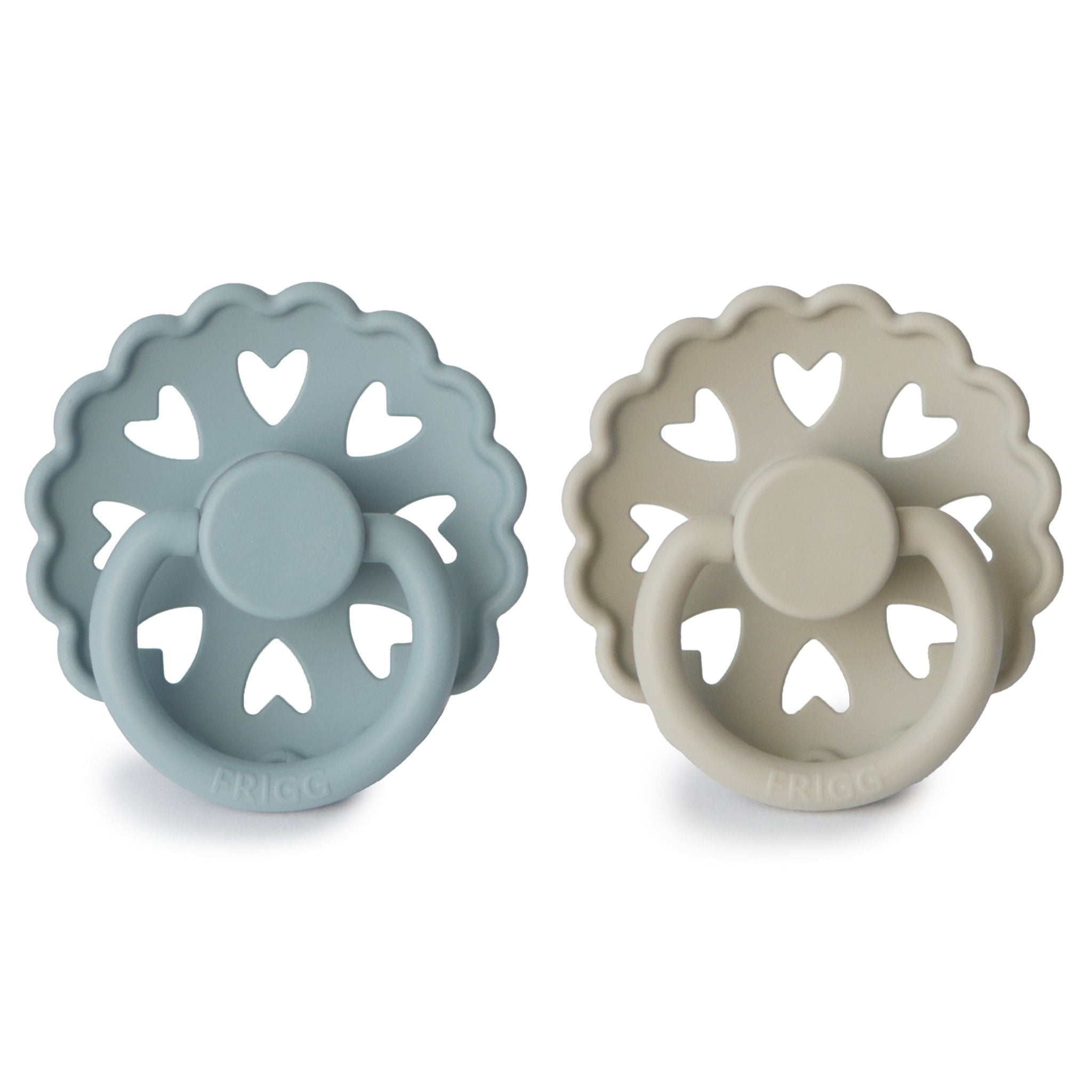 FRIGG Andersen Fairytale Silicone Pacifier 2 - Pack - Tenth & Pine - FRIGG PACIFIERS - 6 - 18 months - Stone Blue/Willow Gray