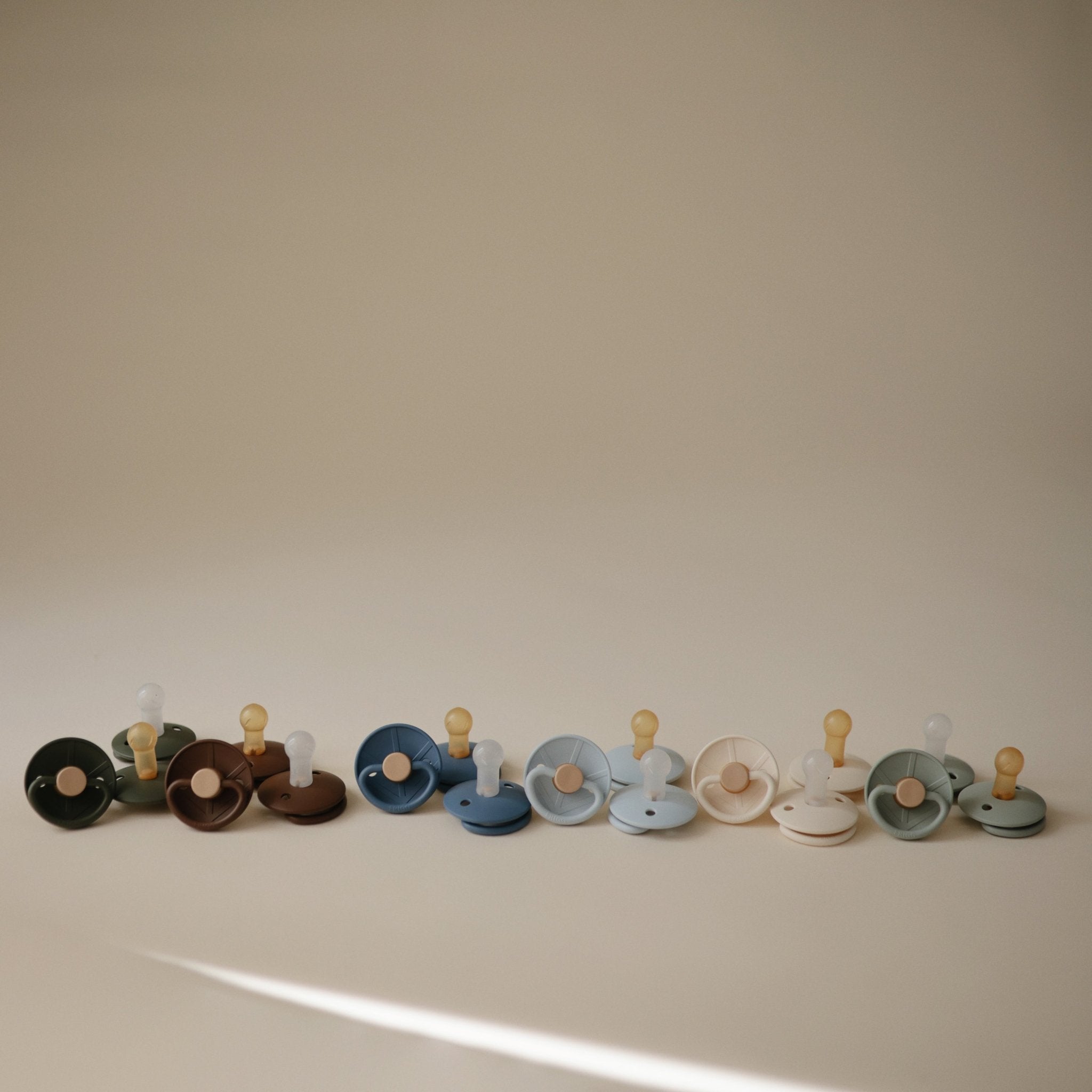 FRIGG Little Viking Silicone 2 - Pack - Tenth & Pine - Pacifiers & Teethers - 0 - 6 months - Cocoa/Cream