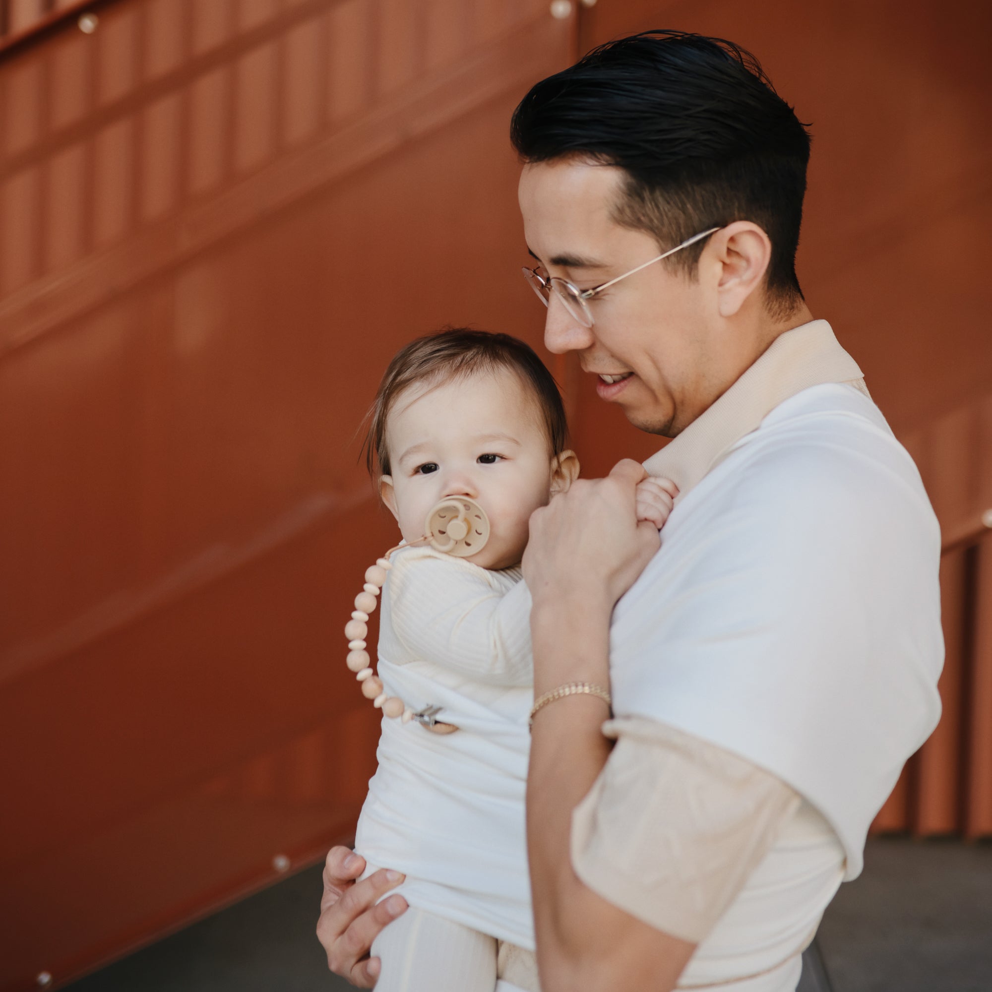 FRIGG Moon Silicone Pacifier 2 - Pack - Tenth & Pine - FRIGG PACIFIERS - 6 - 18 months - Soft Lilac/Daffodil