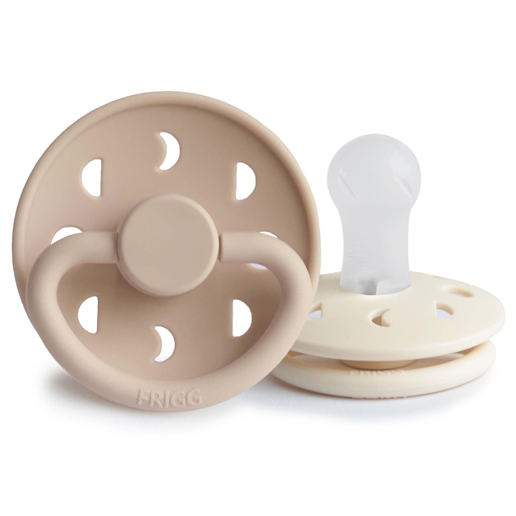FRIGG Moon Silicone Pacifier 2 - Pack - Tenth & Pine - FRIGG PACIFIERS - 6 - 18 months - Blush/Cream