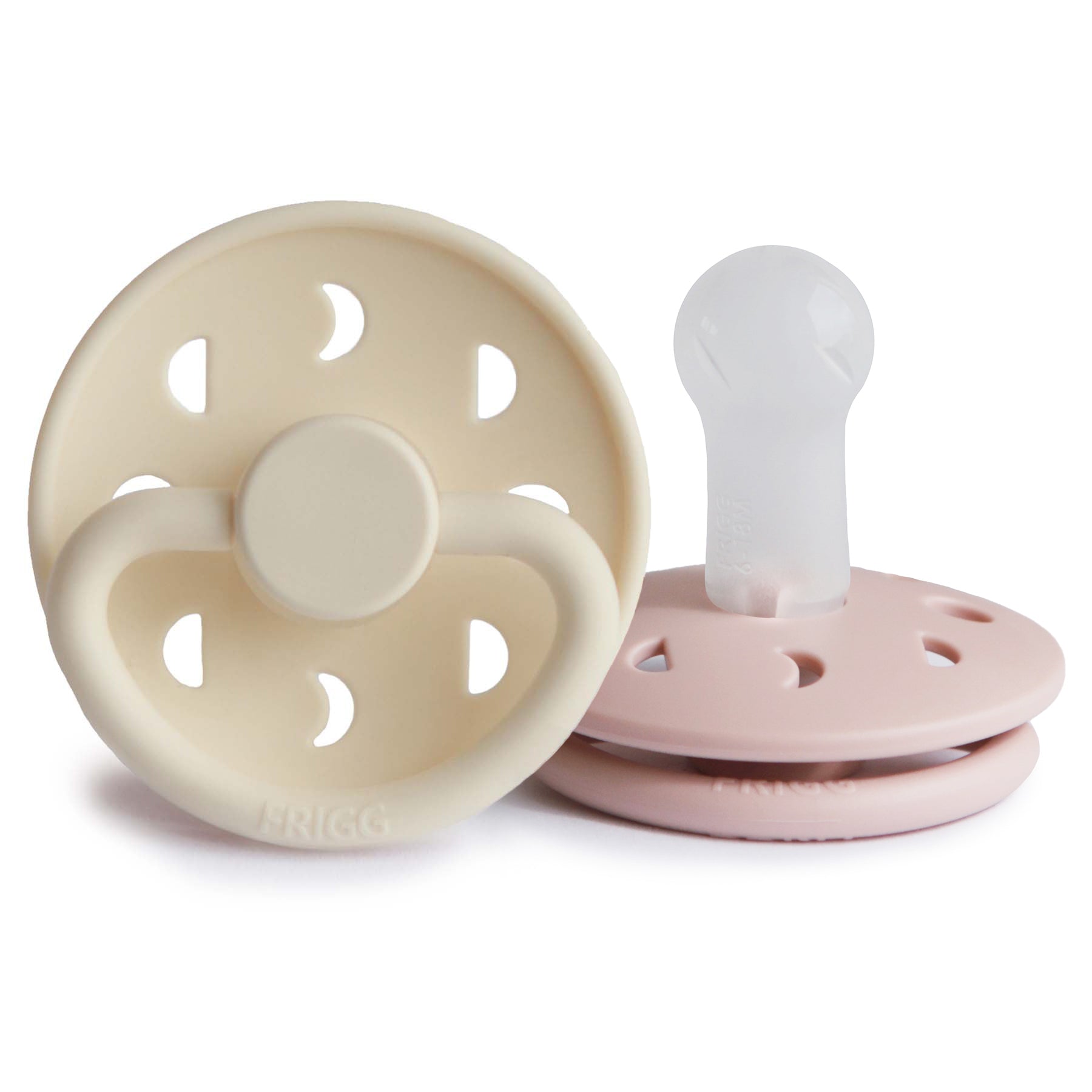 FRIGG Moon Silicone Pacifier 2 - Pack - Tenth & Pine - FRIGG PACIFIERS - 6 - 18 months - Blush/Cream