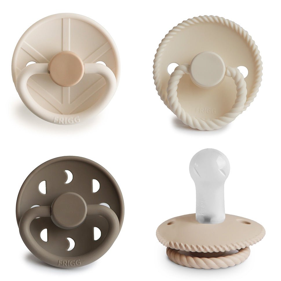 FRIGG Silicone Pacifier 4 - Pack - Tenth & Pine - FRIGG PACIFIERS - 6 - 18 Months - Crystal Sparkling