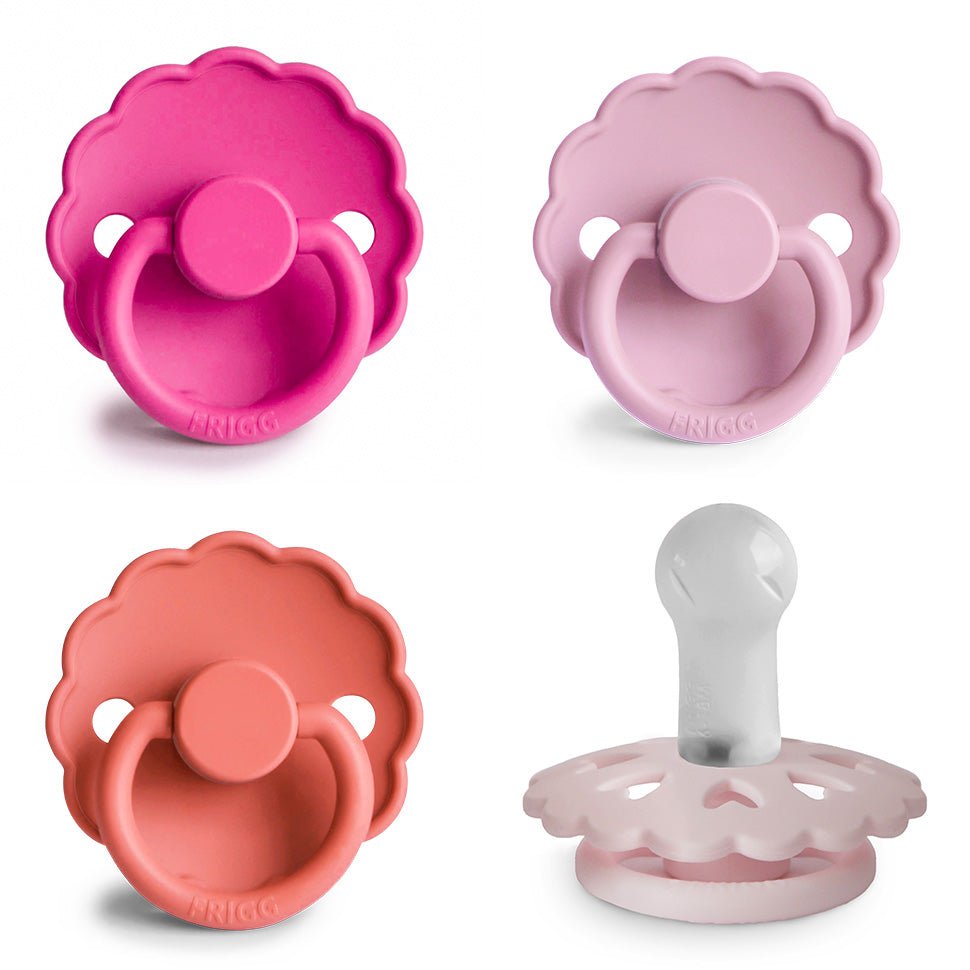 FRIGG Silicone Pacifier 4 - Pack - Tenth & Pine - FRIGG PACIFIERS - 6 - 18 Months - Rosy Romance