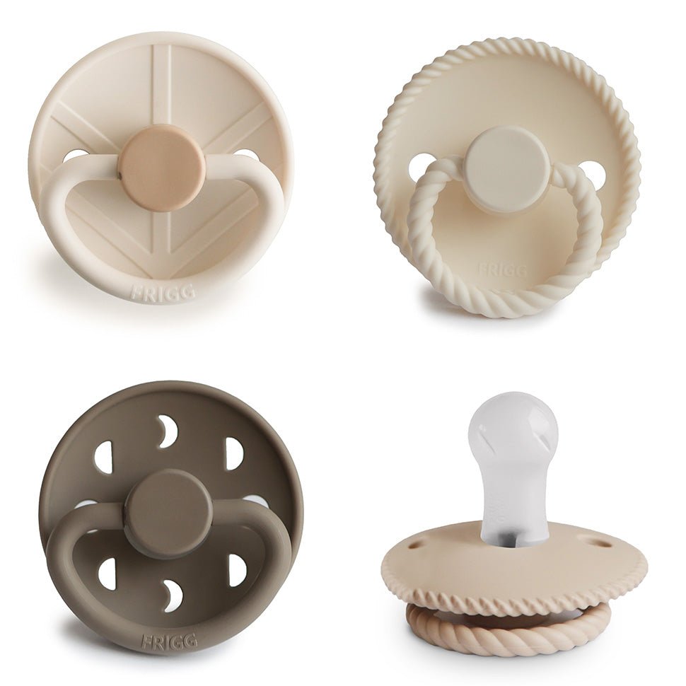 FRIGG Silicone Pacifier 4 - Pack - Tenth & Pine - FRIGG PACIFIERS - 0 - 6 Months - Crystal Sparkling