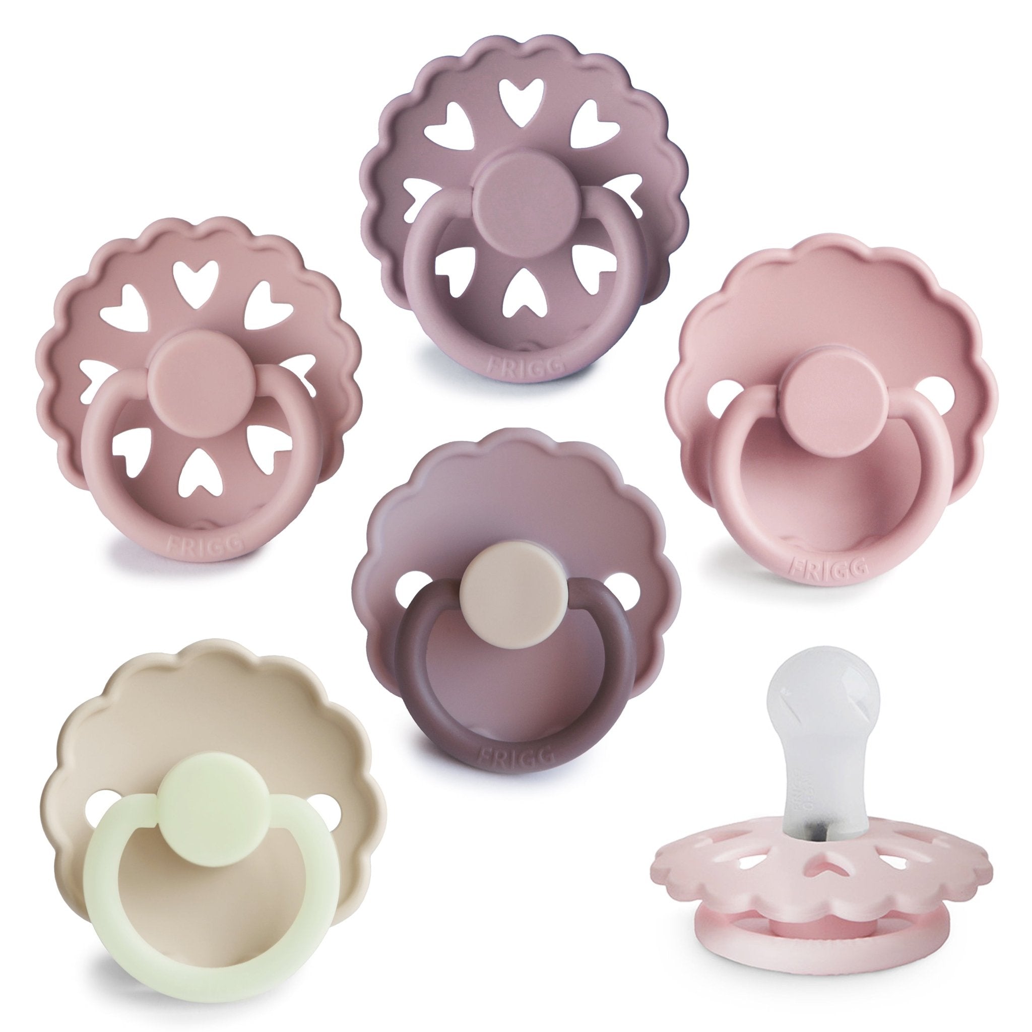 FRIGG Silicone Pacifier 6 - Pack - Tenth & Pine - FRIGG PACIFIERS - 0 - 6 Months - Blooming Love