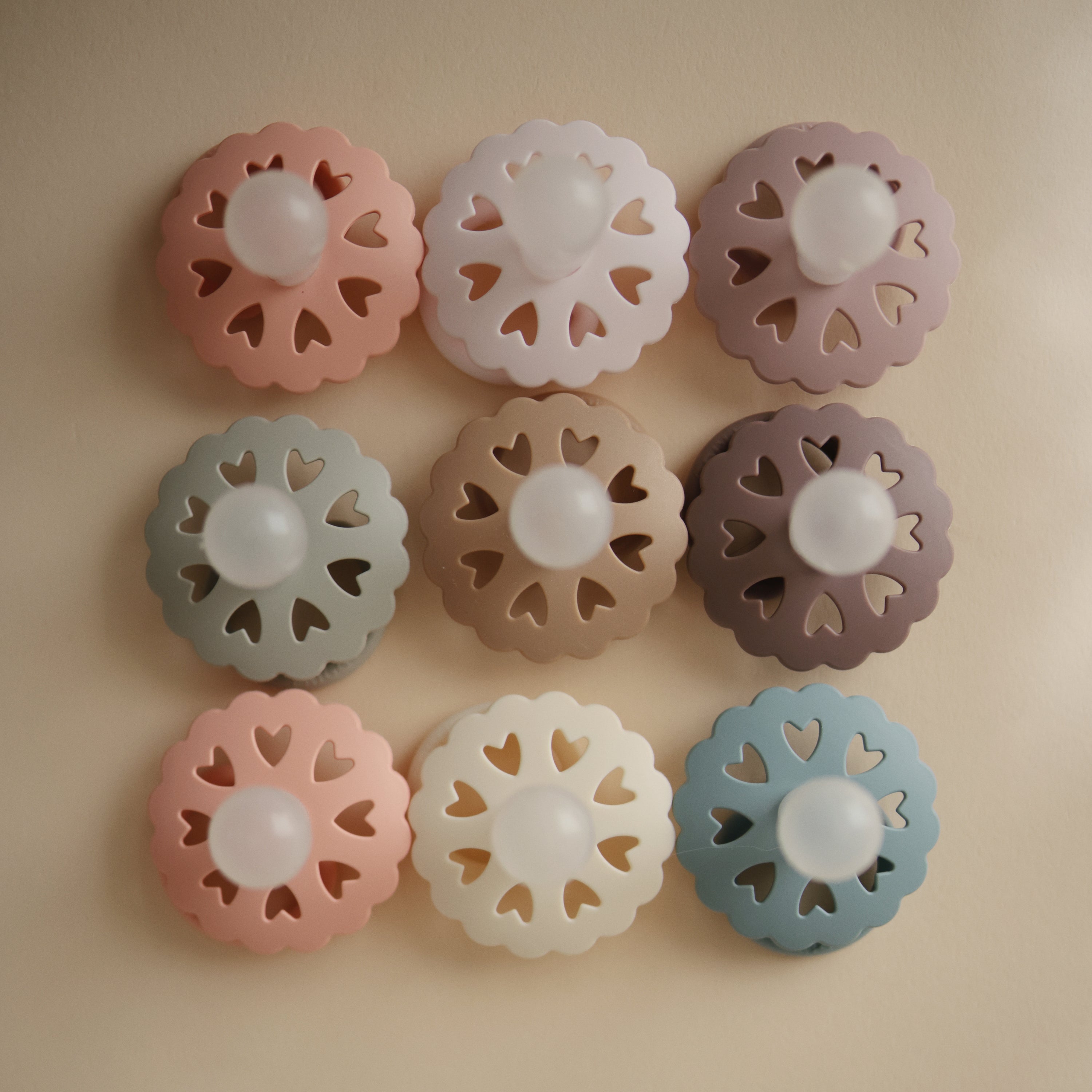 FRIGG Andersen Fairytale Silicone Pacifier 2 - Pack - Tenth & Pine - FRIGG PACIFIERS - 6 - 18 months - Stone Blue/Willow Gray