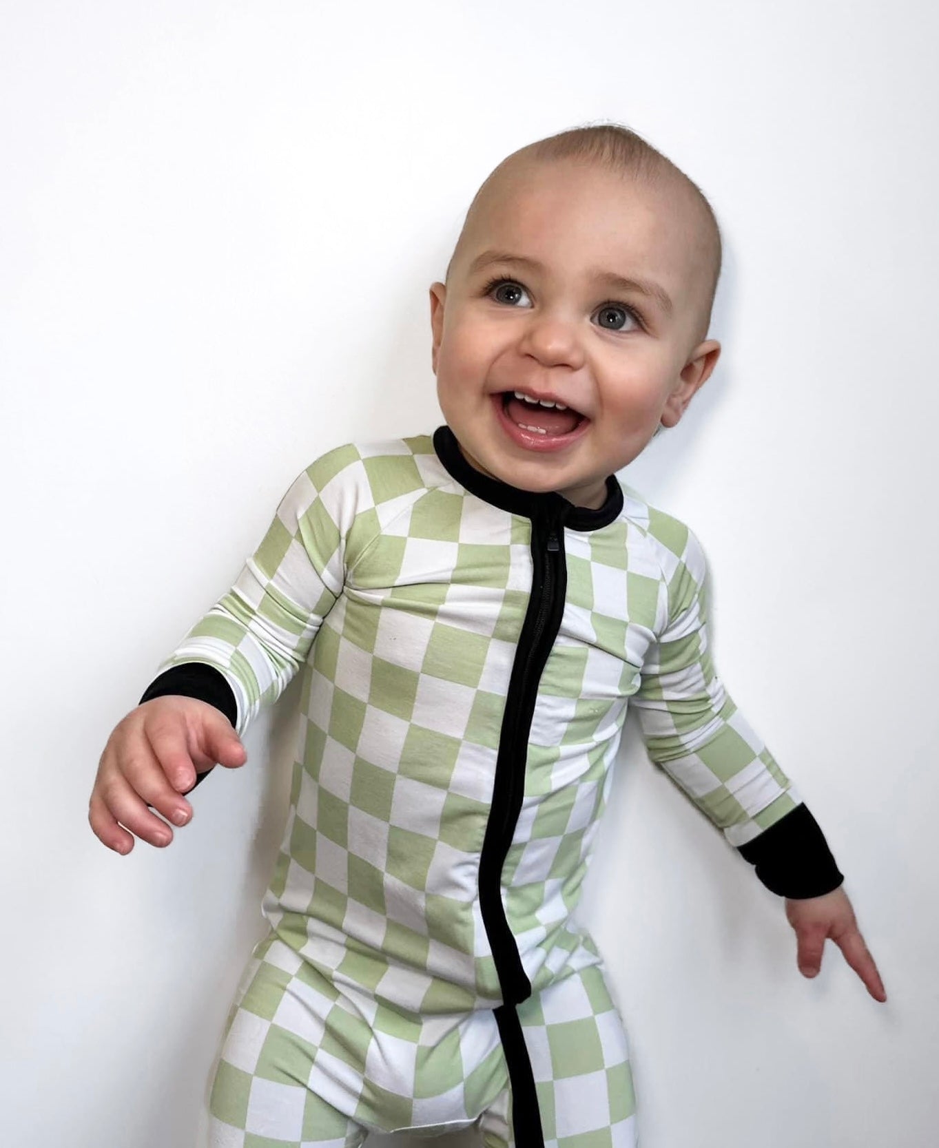 Green Checker - Zippy - Tenth & Pine - 0 - 3M (zippy)