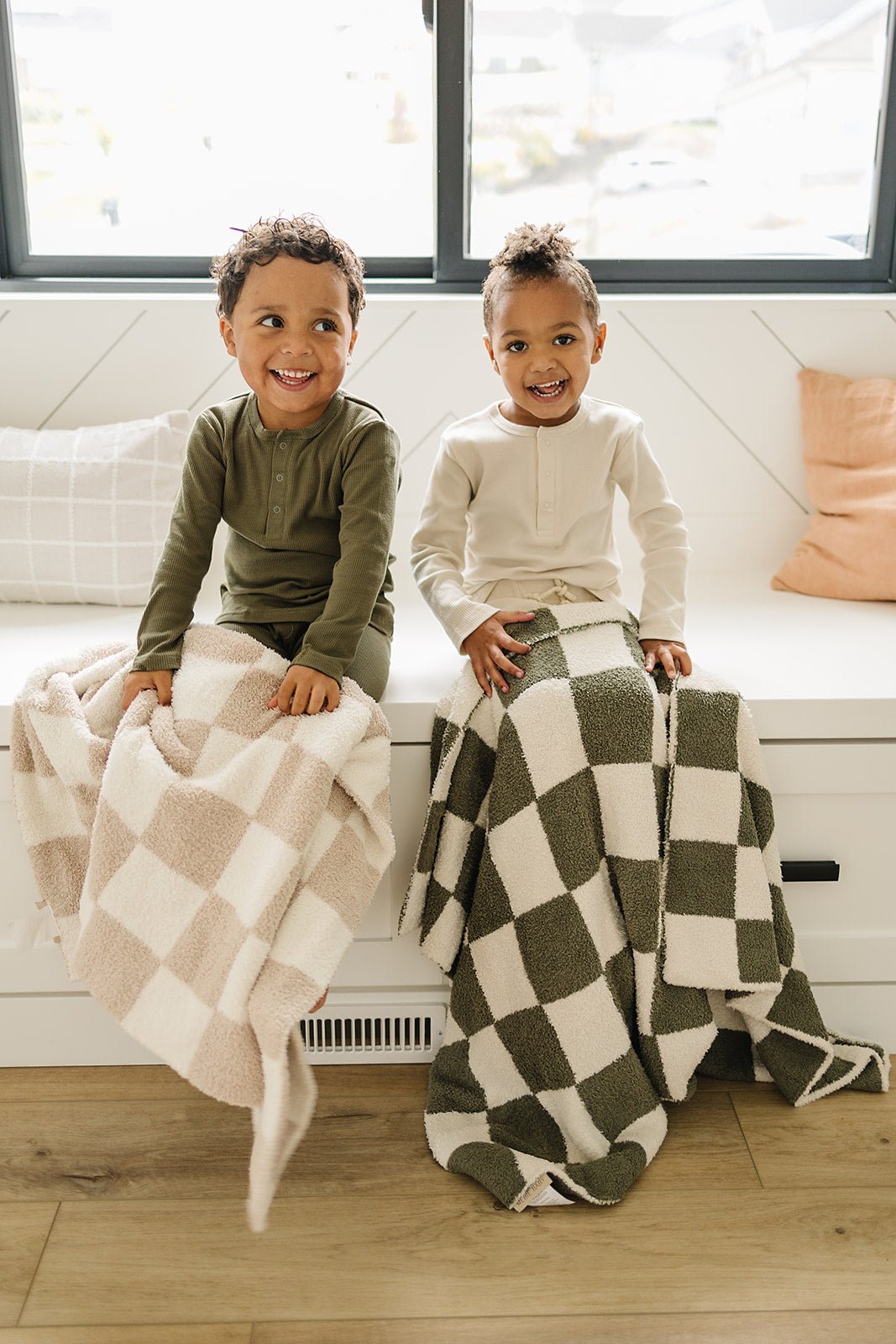 Green Checkered Plush Blanket - Tenth & Pine - Lovey 15X20