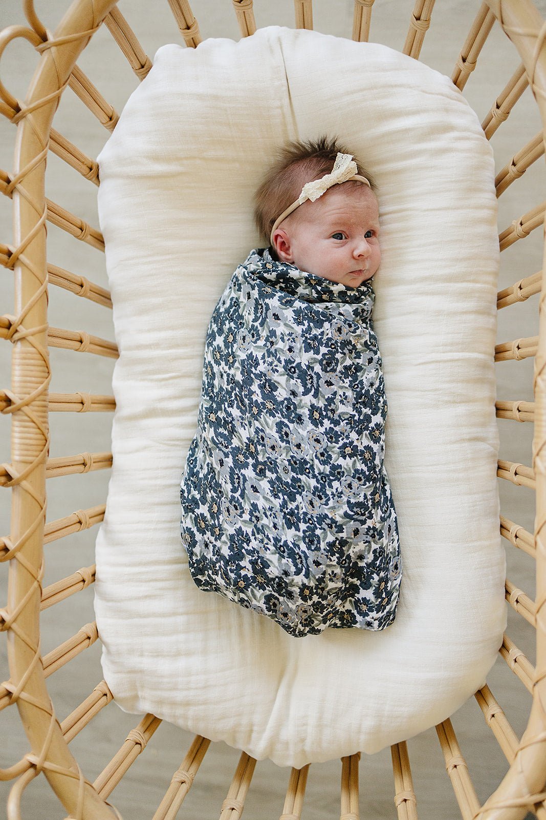Liberty Floral Muslin Swaddle Blanket - Tenth & Pine -