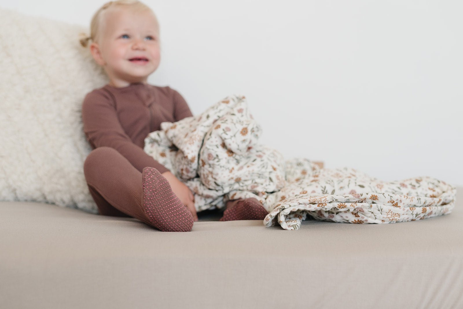 Meadow Floral Muslin Swaddle Blanket - Tenth & Pine -