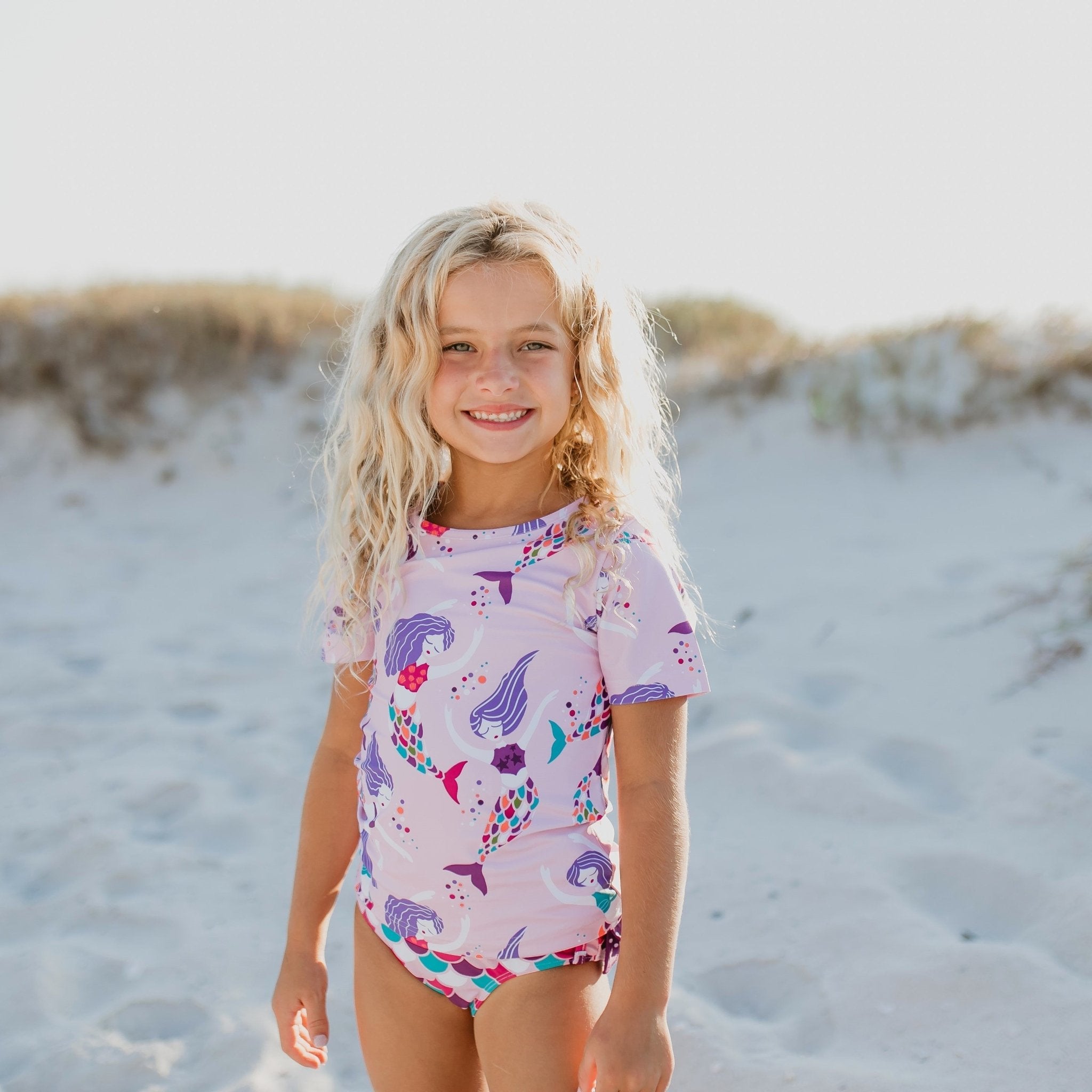 Mermaid Rash Guard Swimsuit - Tenth & Pine - Swimsuit - 18 Months - Oopsie Daisy