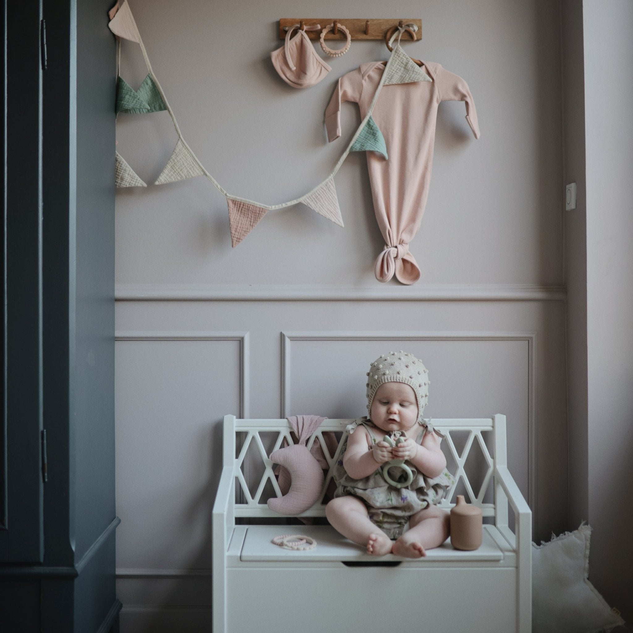 Moon Lovey Blanket - Tenth & Pine - blankets - Blush