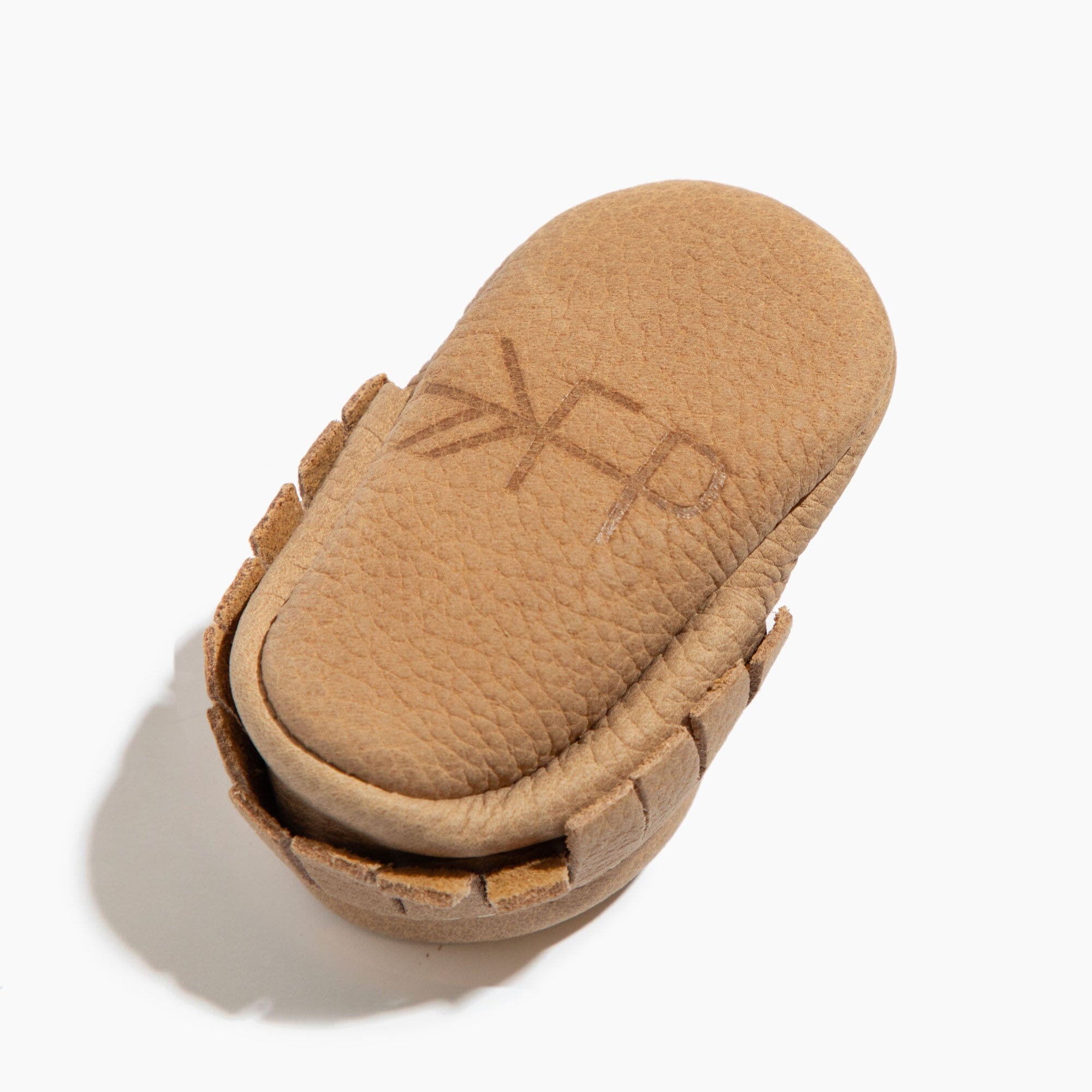 Newborn Weathered Brown Moccasin Baby Shoe - Tenth & Pine - Moccasin - Soft Sole - Newborn