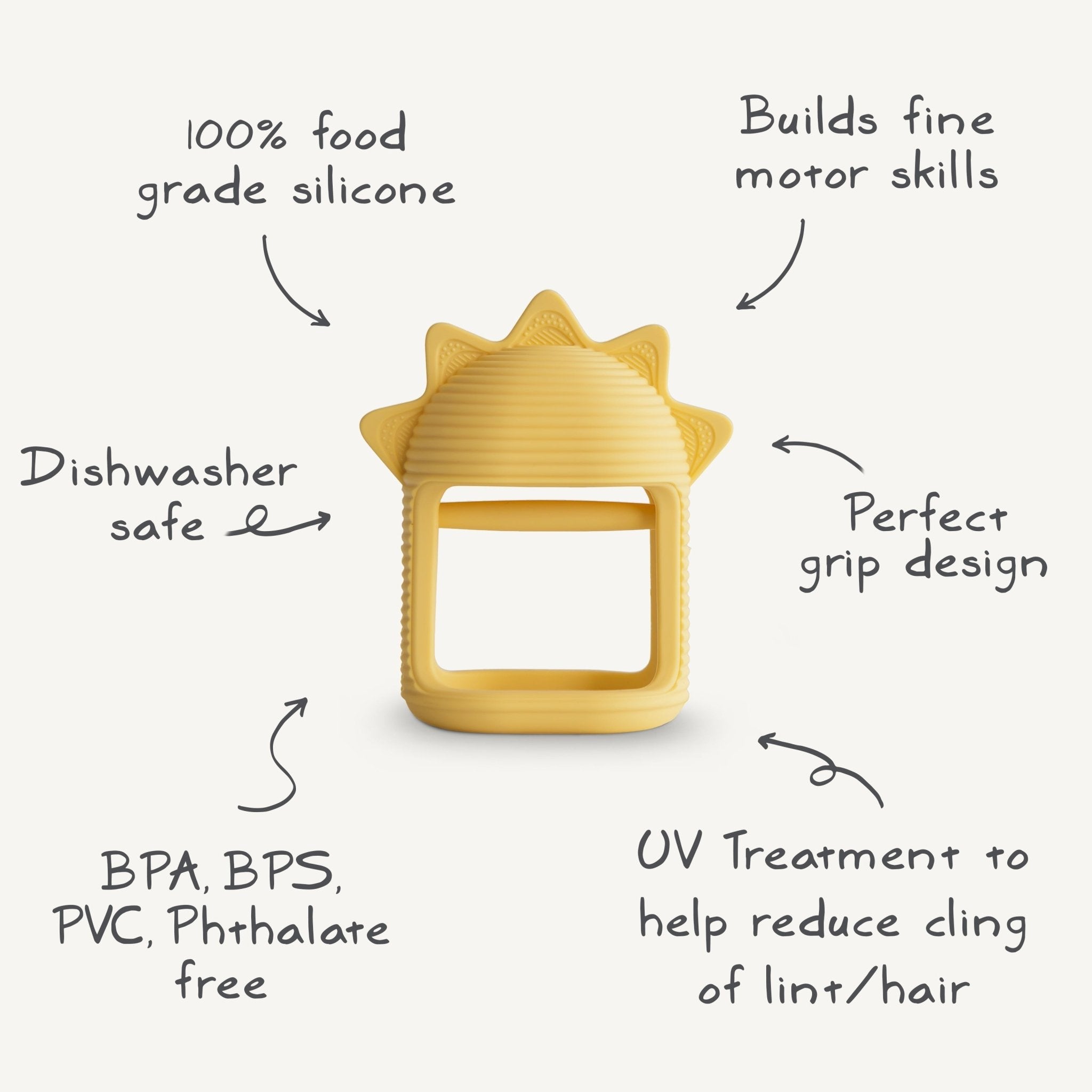 No - Drop Sun Teether (Sunshine) - Tenth & Pine - teether -