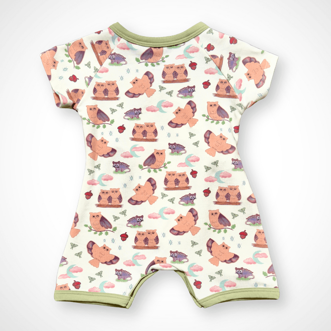 Nocturnal Kimono Shorty | Organic Pima Cotton - Tenth & Pine - Summer Outfits - 0 - 3M - Kolorful